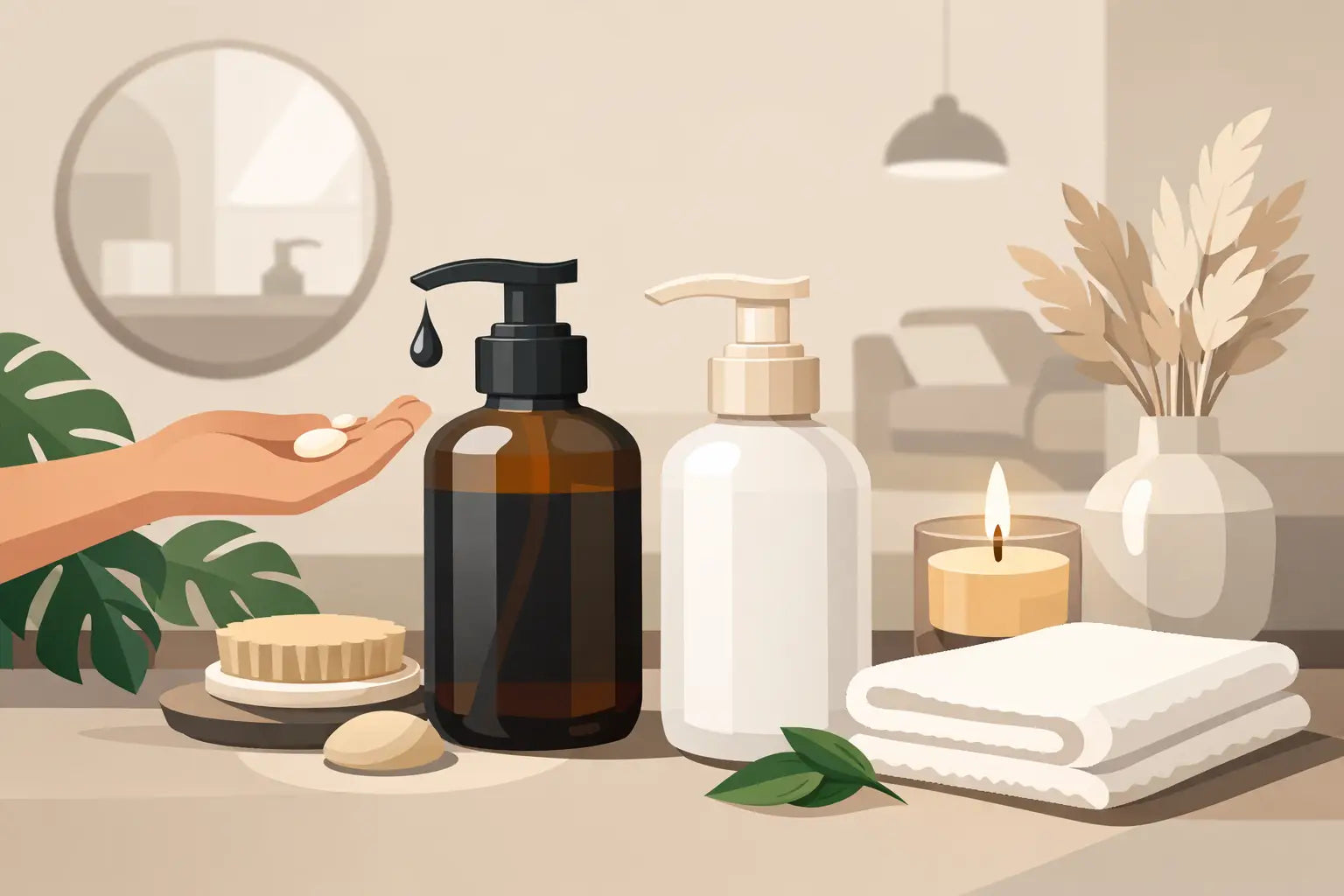 Handzeep en handlotion met stijl in huis