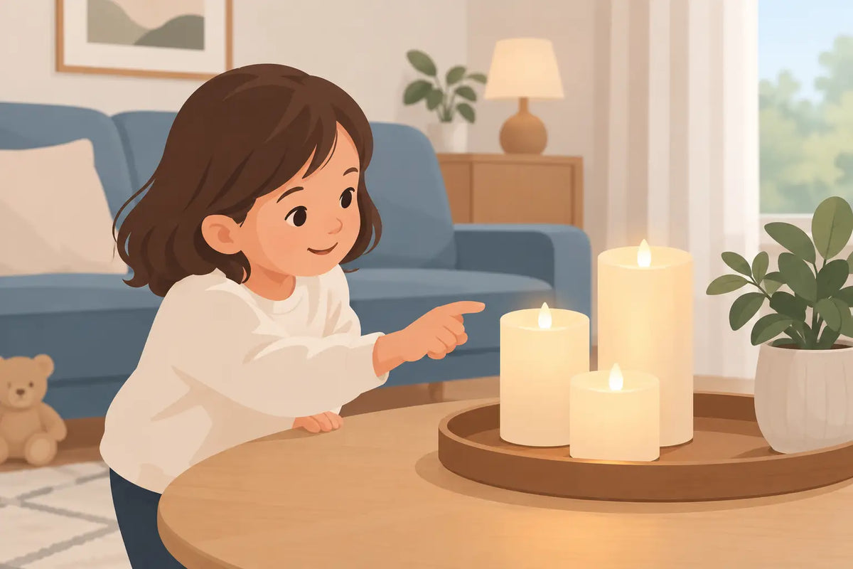 Zijn ledkaarsen veilig met kinderen in huis?