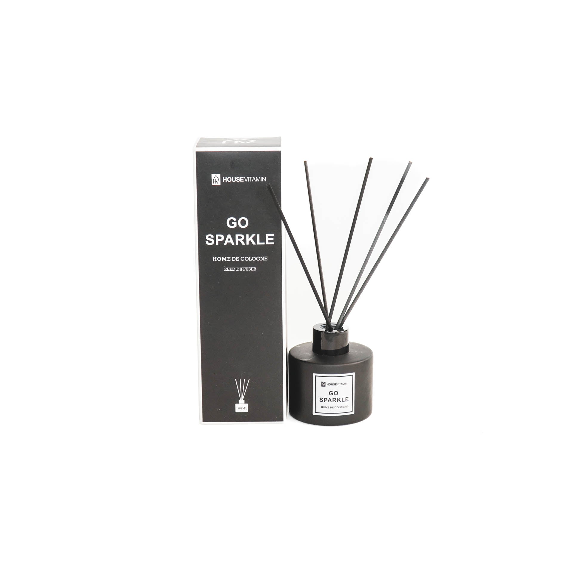 Geurstokjes - 100 ml - Go Sparkle - 7 x 7 x 20 cm