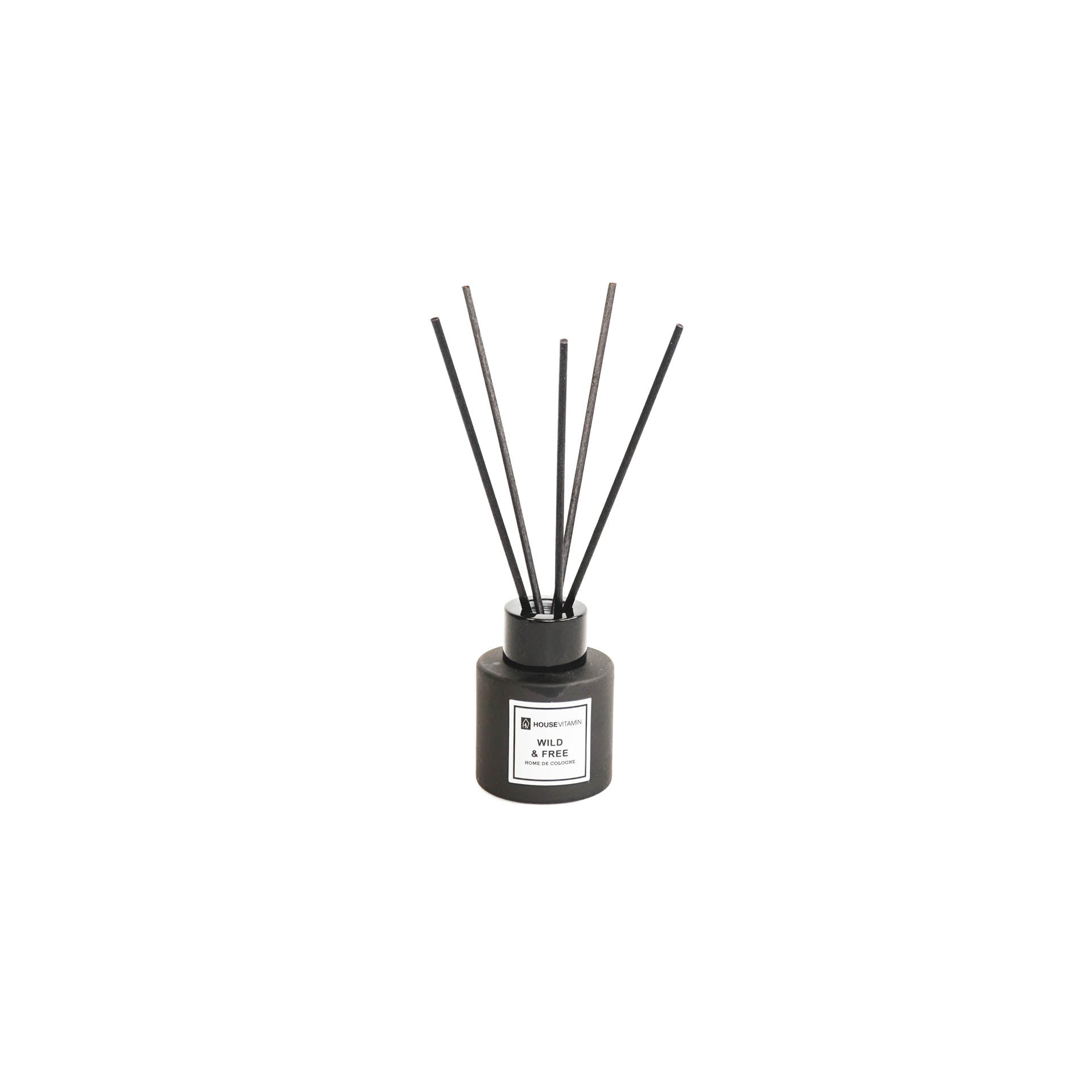 Geurstokjes - 50 ml - Wild and free - 6x6x20cm