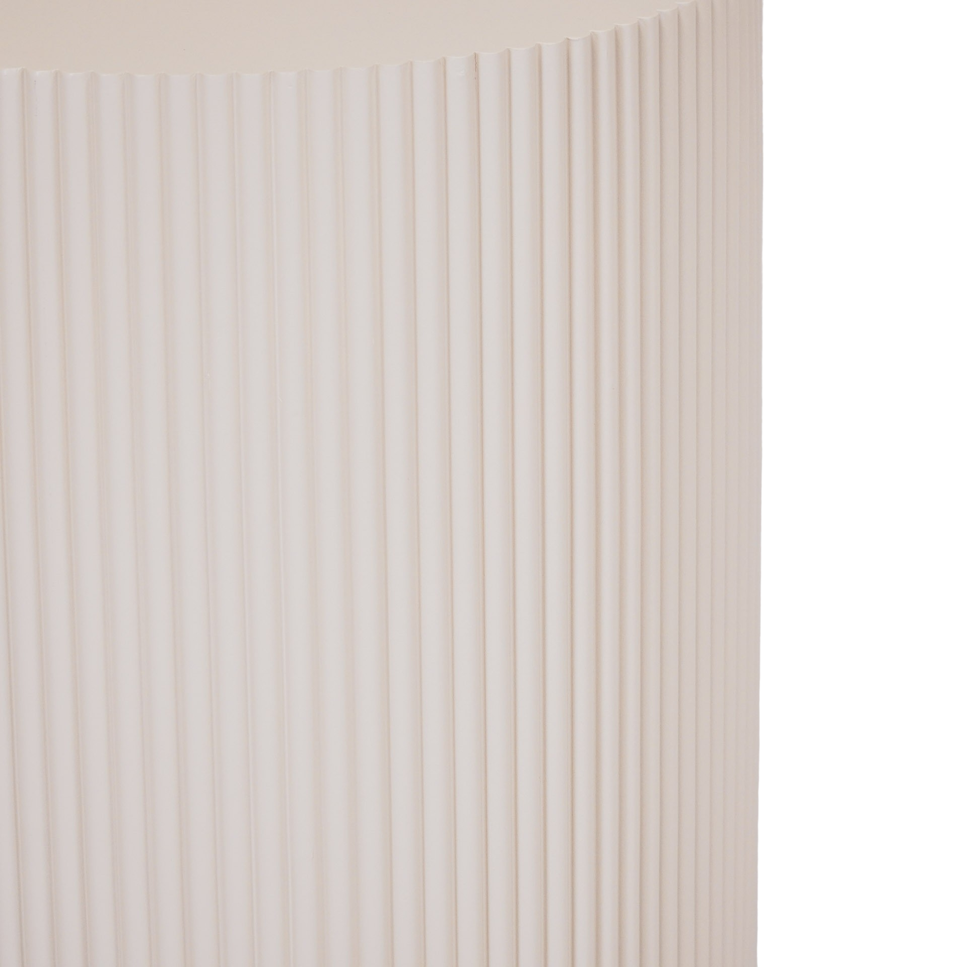 Bijzettafel / Zuil - Cilinder - MDF - Zand - 30x30x65cm