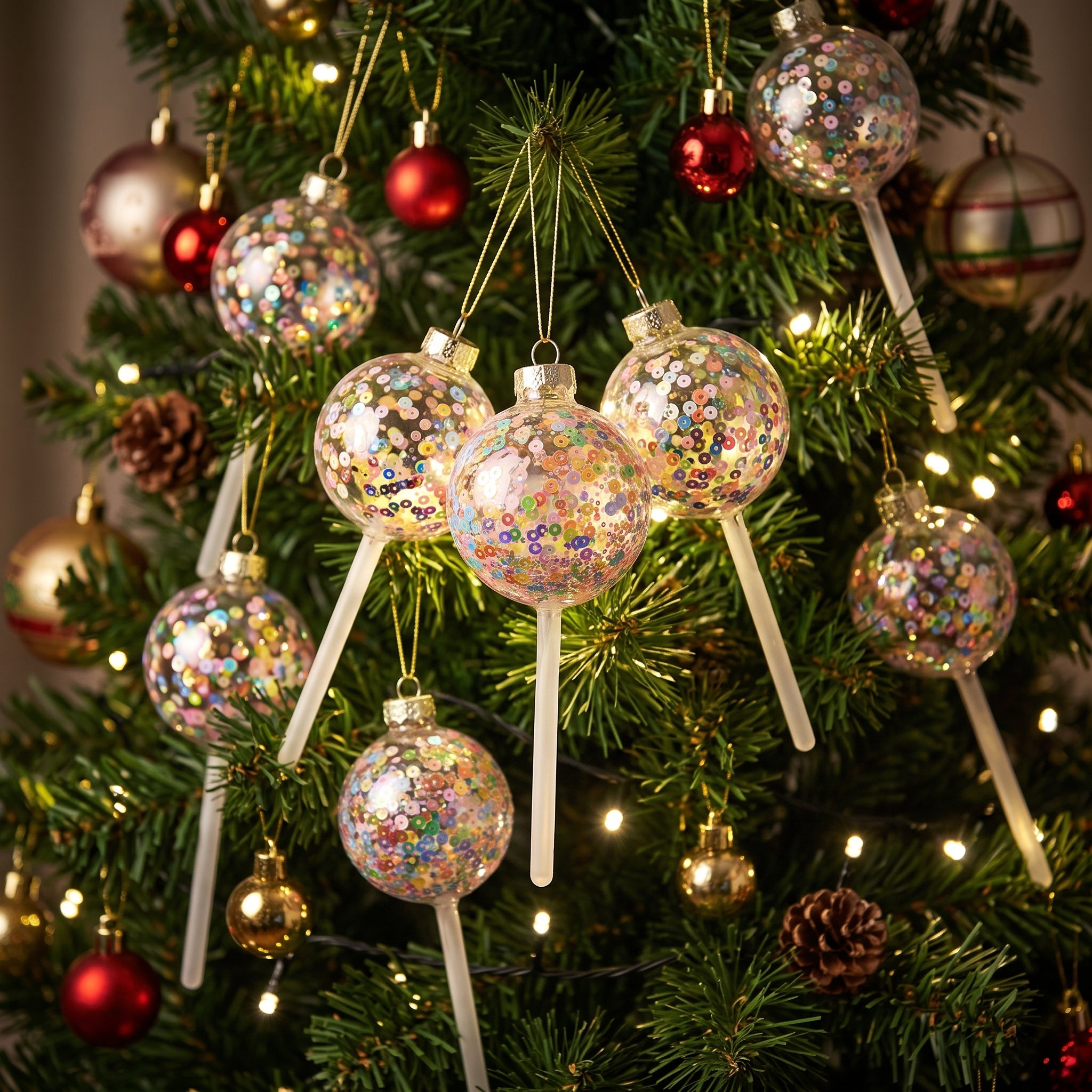 Christmas ornament - Lollipop - Glass - 5x5x13.5cm