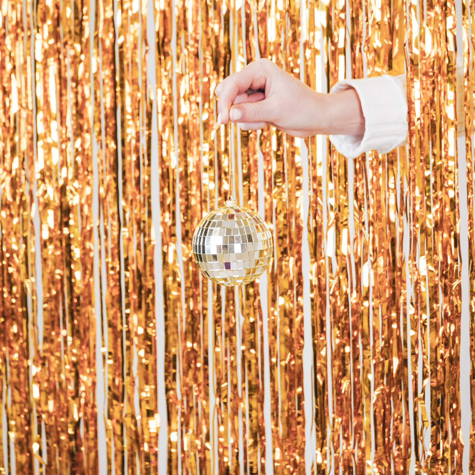 Kerstversiering - Kersthanger - Discobal - Foam - Goud - 10x10x10cm