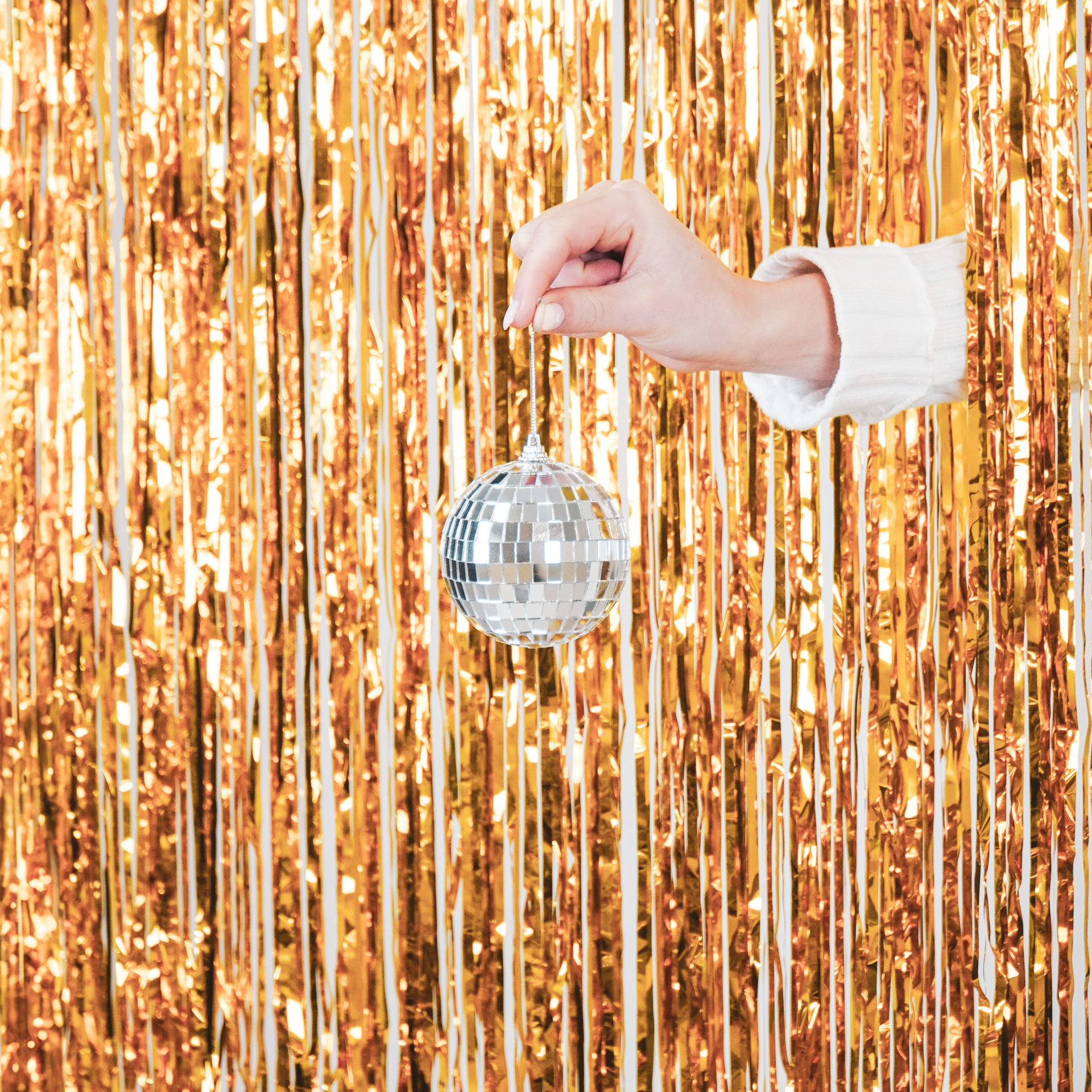 Kerstversiering - Kersthanger - Discobal - Foam - Zilver - 10x10x10cm