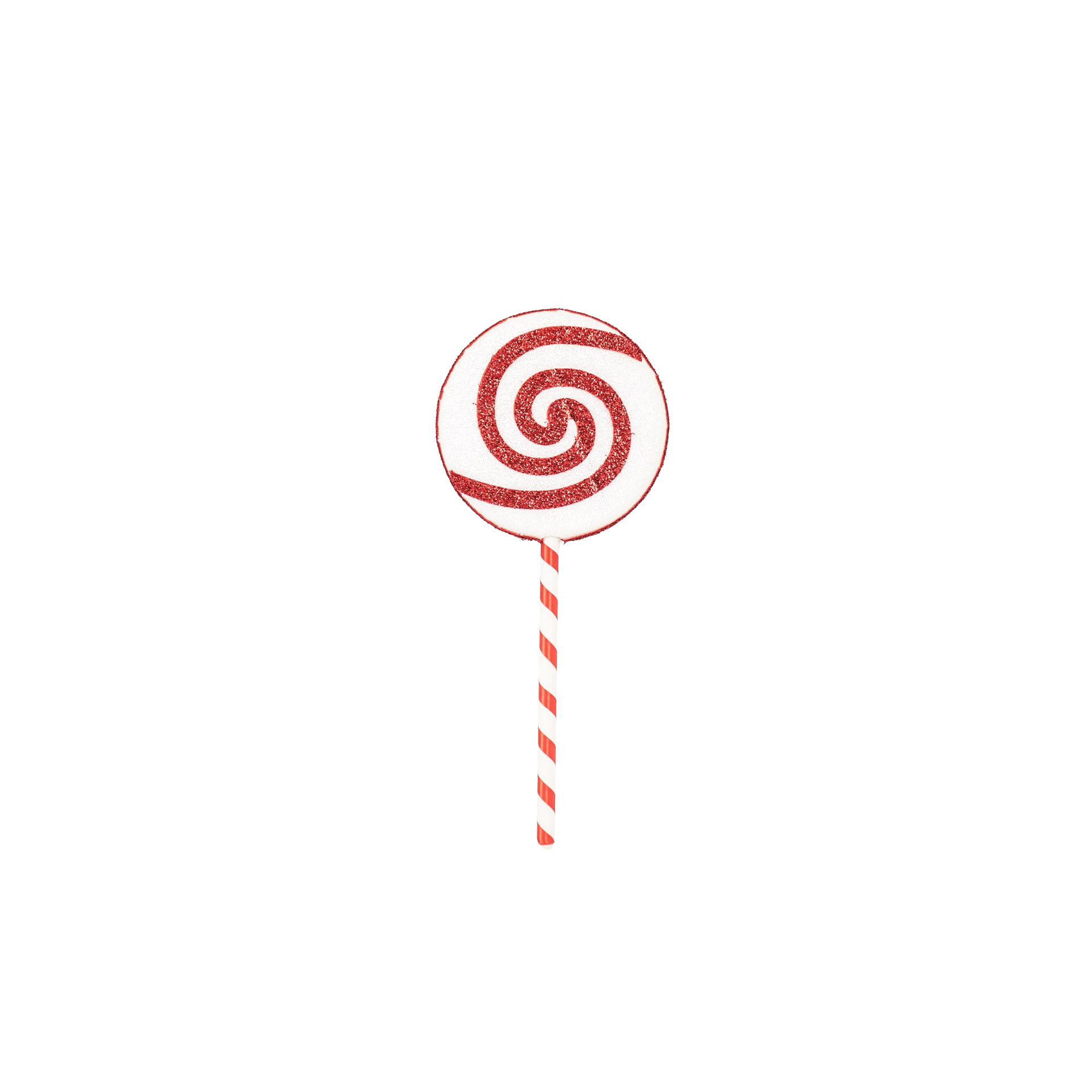 Kerstversiering - Lolly - Wit/ Rood - Foam - 25x63cm