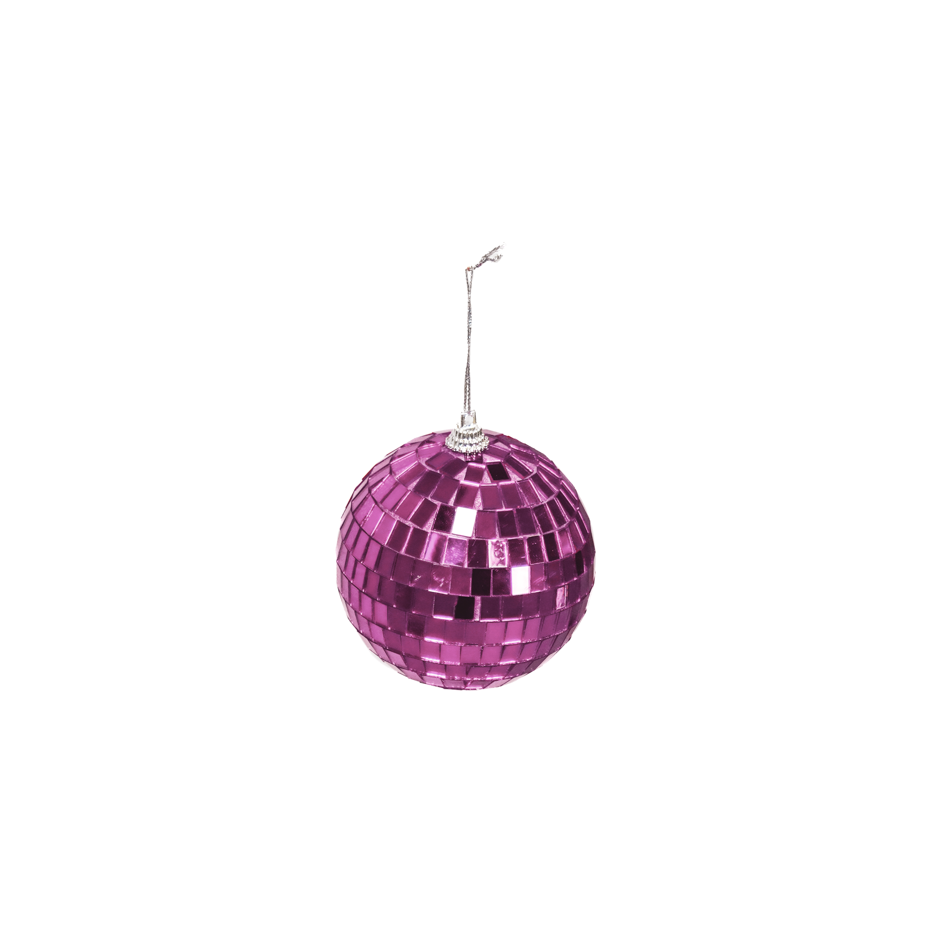 Kerstversiering - Kersthanger - Discobal - Foam - Roze - 15x15x15cm
