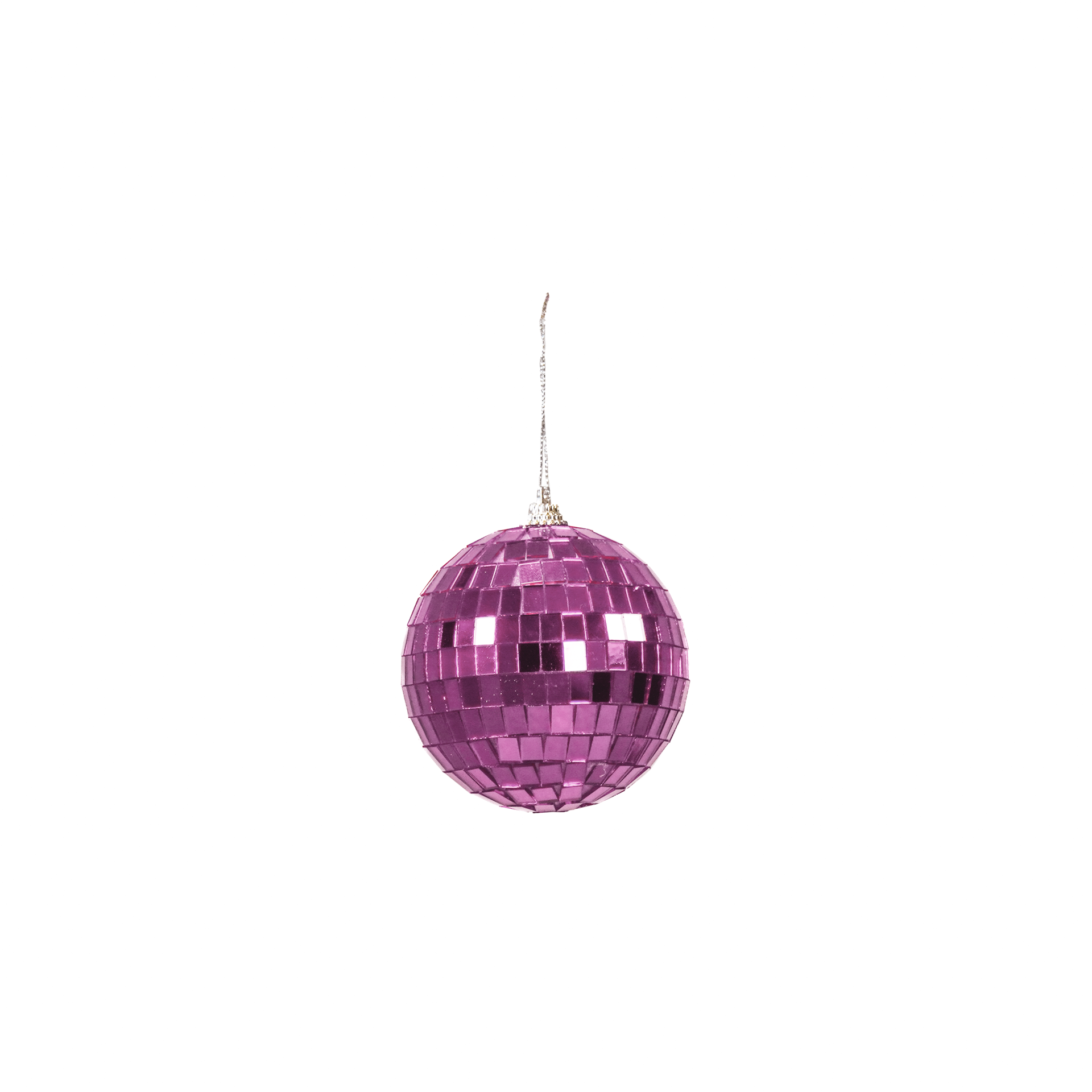 Kerstversiering - Kersthanger - Discobal - Foam - Roze - 15x15x15cm