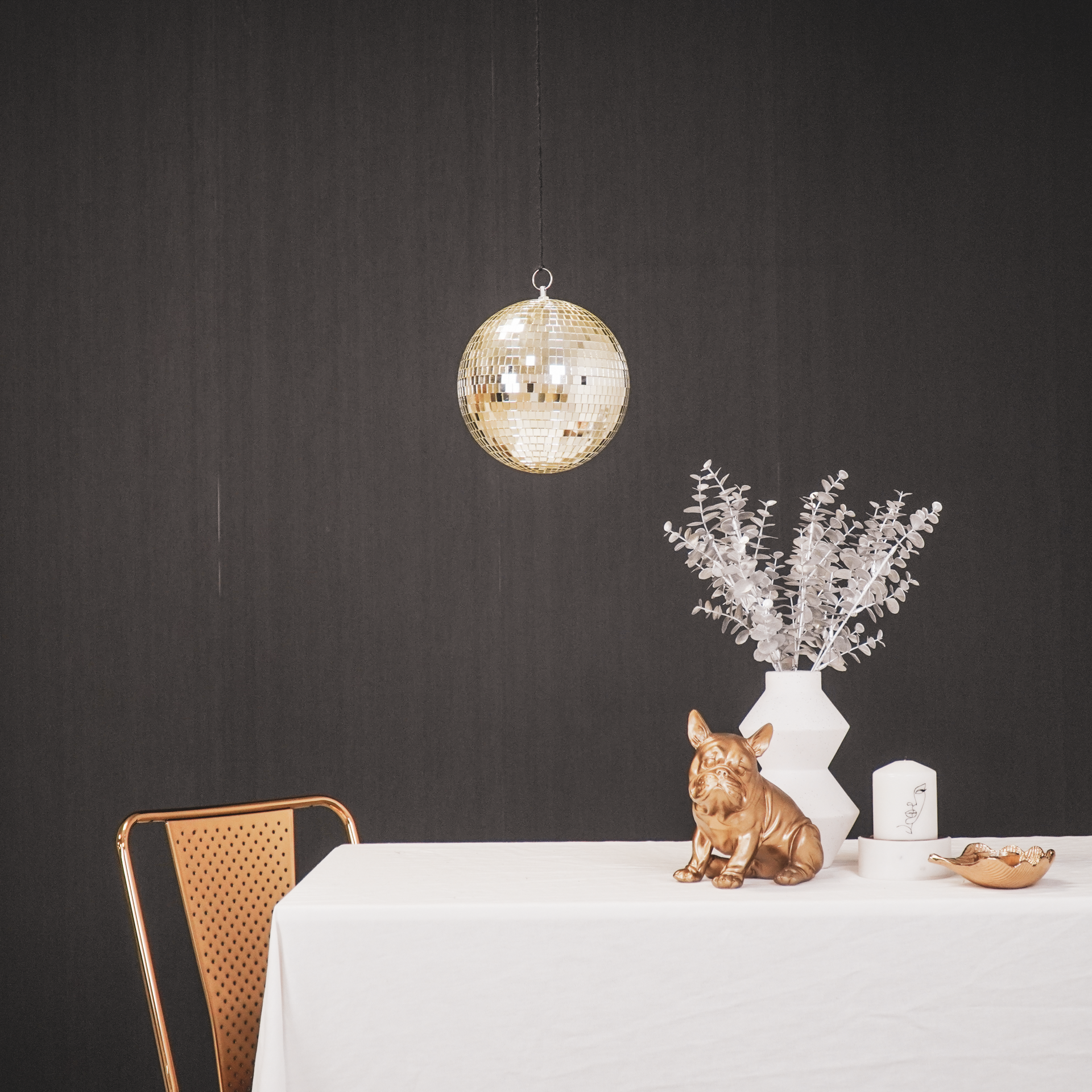 Kerstversiering - Kersthanger - Discobal - Foam - Goud - 20x20x20cm