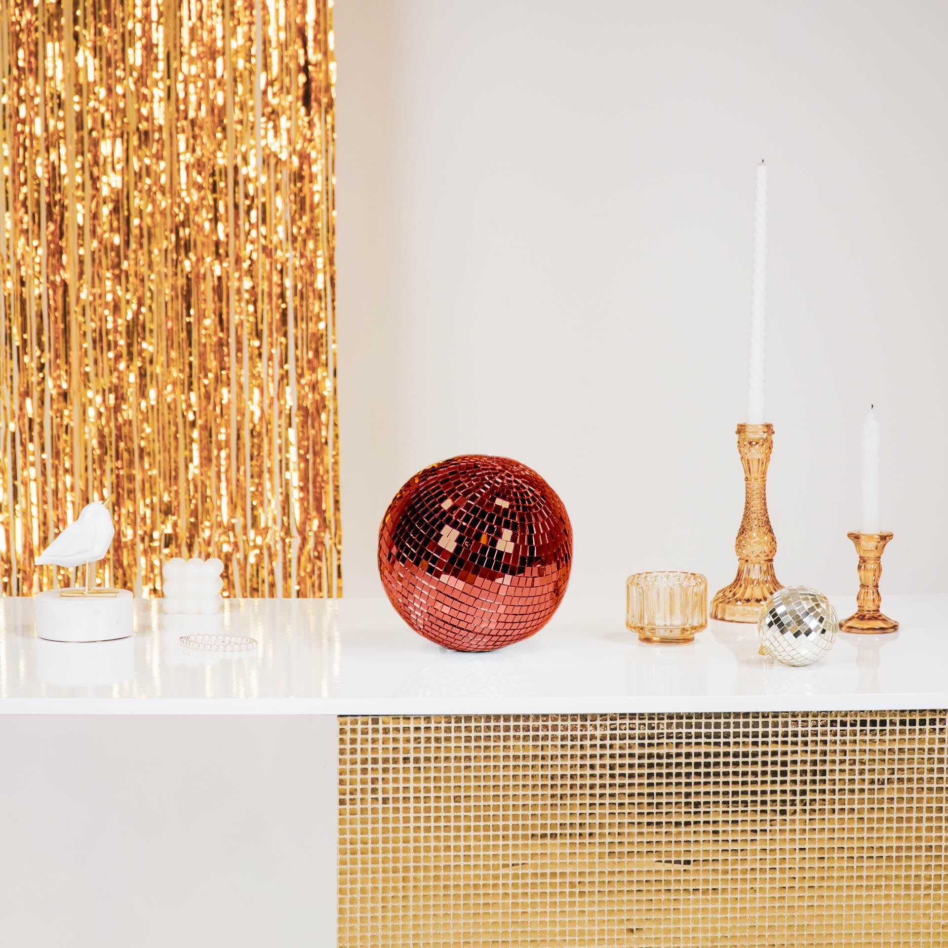 Kerstversiering - Kersthanger - Discobal - Foam - Rood - 20x20x20cm