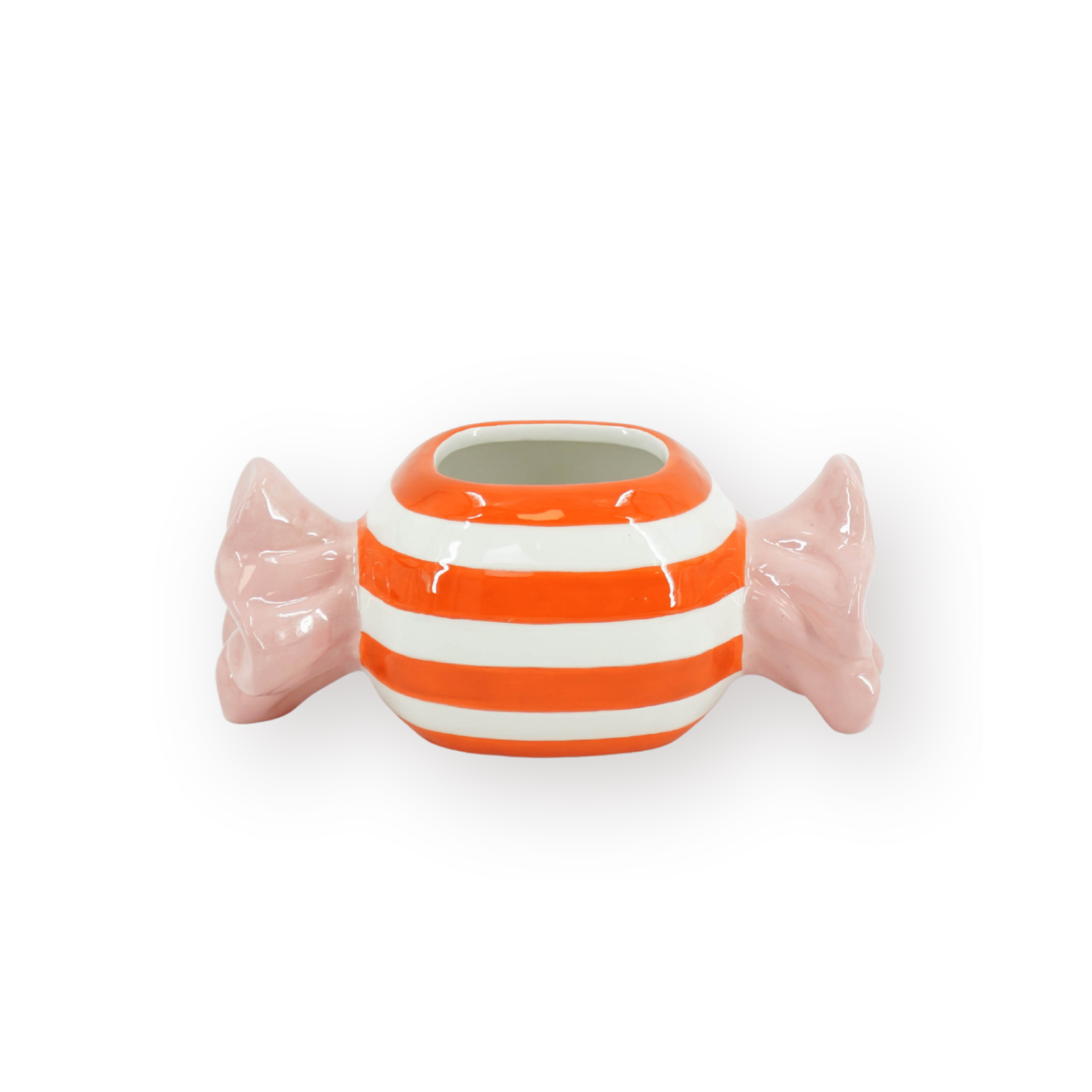 Pot - Planten Pot Snoepje - Dolomiet - Roze/Oranje - 21x9.5x9.5 cm