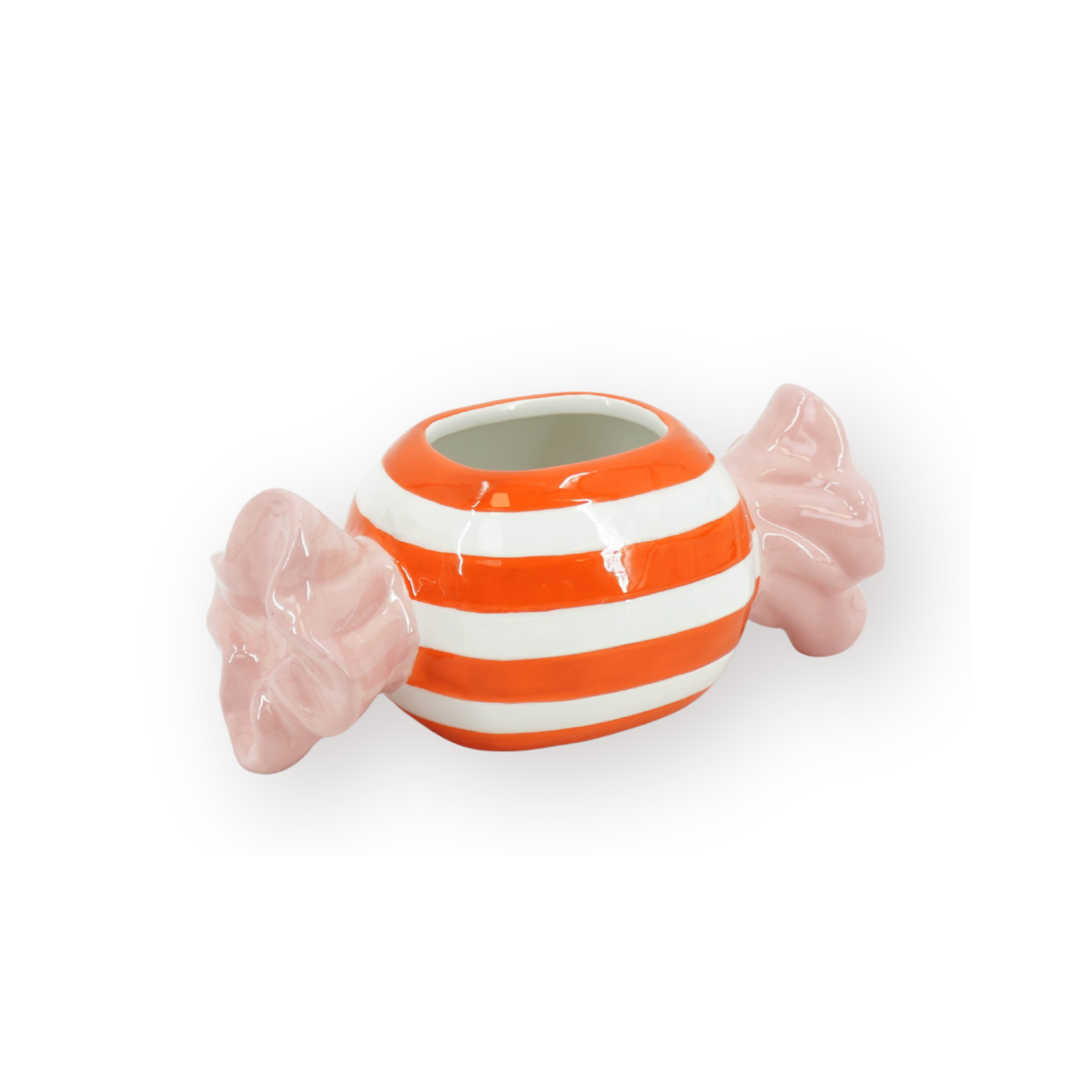 Pot - Planten Pot Snoepje - Dolomiet - Roze/Oranje - 21x9.5x9.5 cm