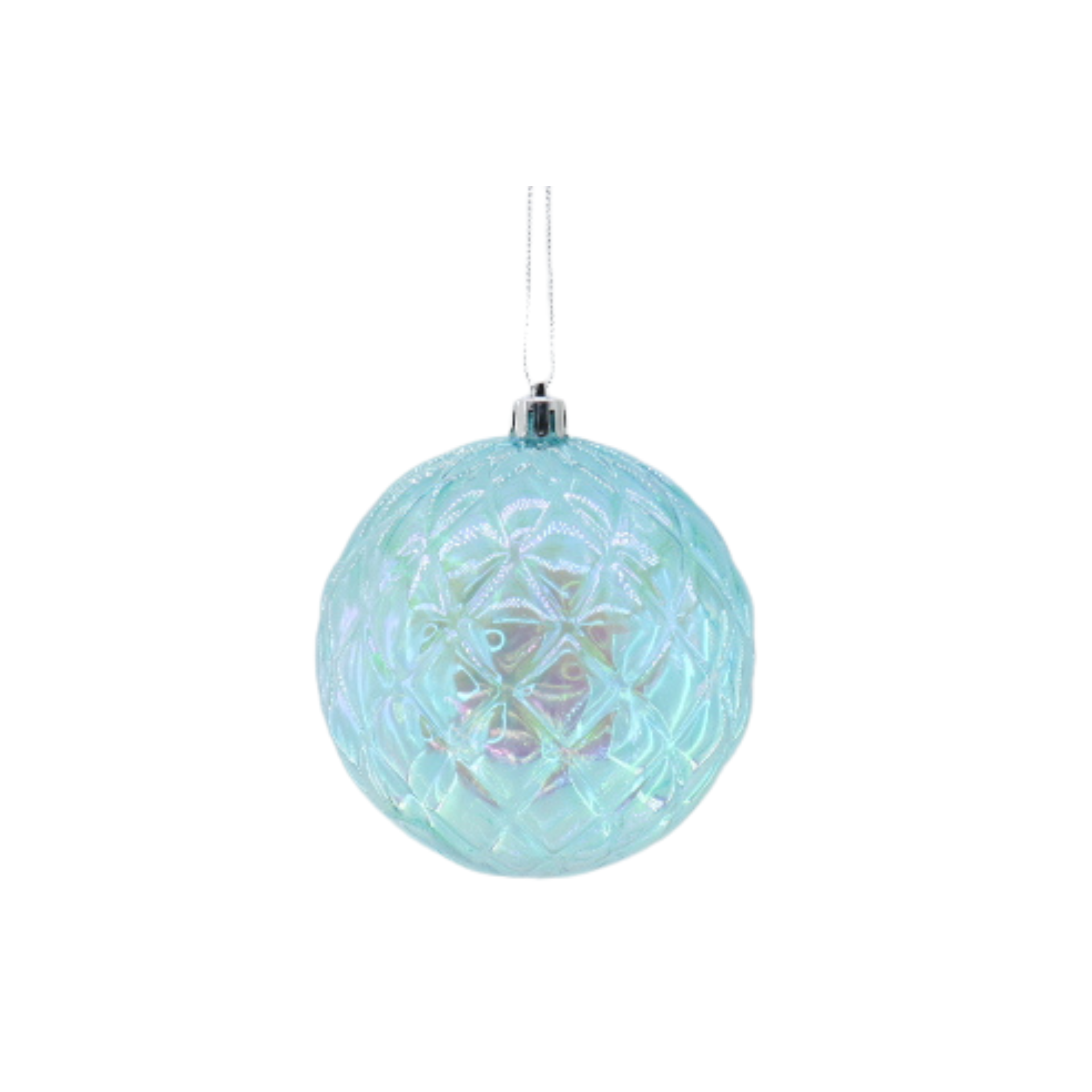 Kersthanger - Kerstbal - Kunststof - Blauw - 20x20cm