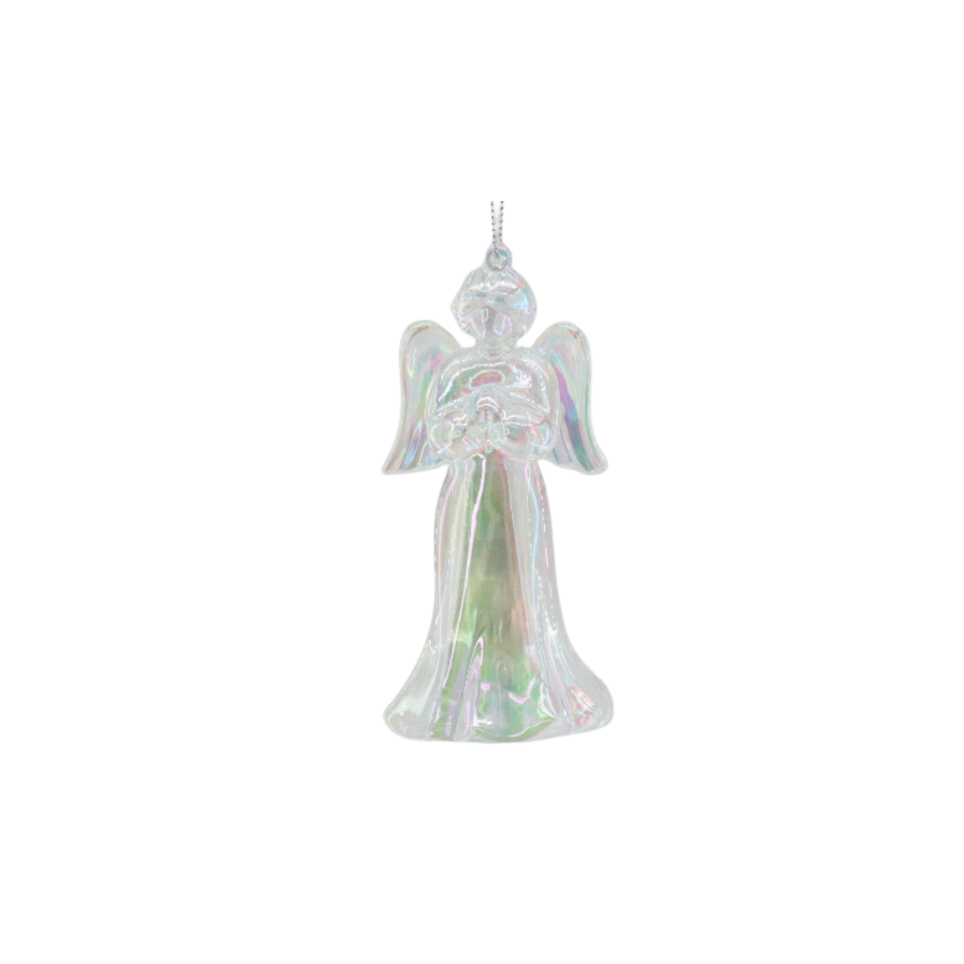Kersthanger - Engel - Kunststof - Iridescent - 6x5,5x11 cm