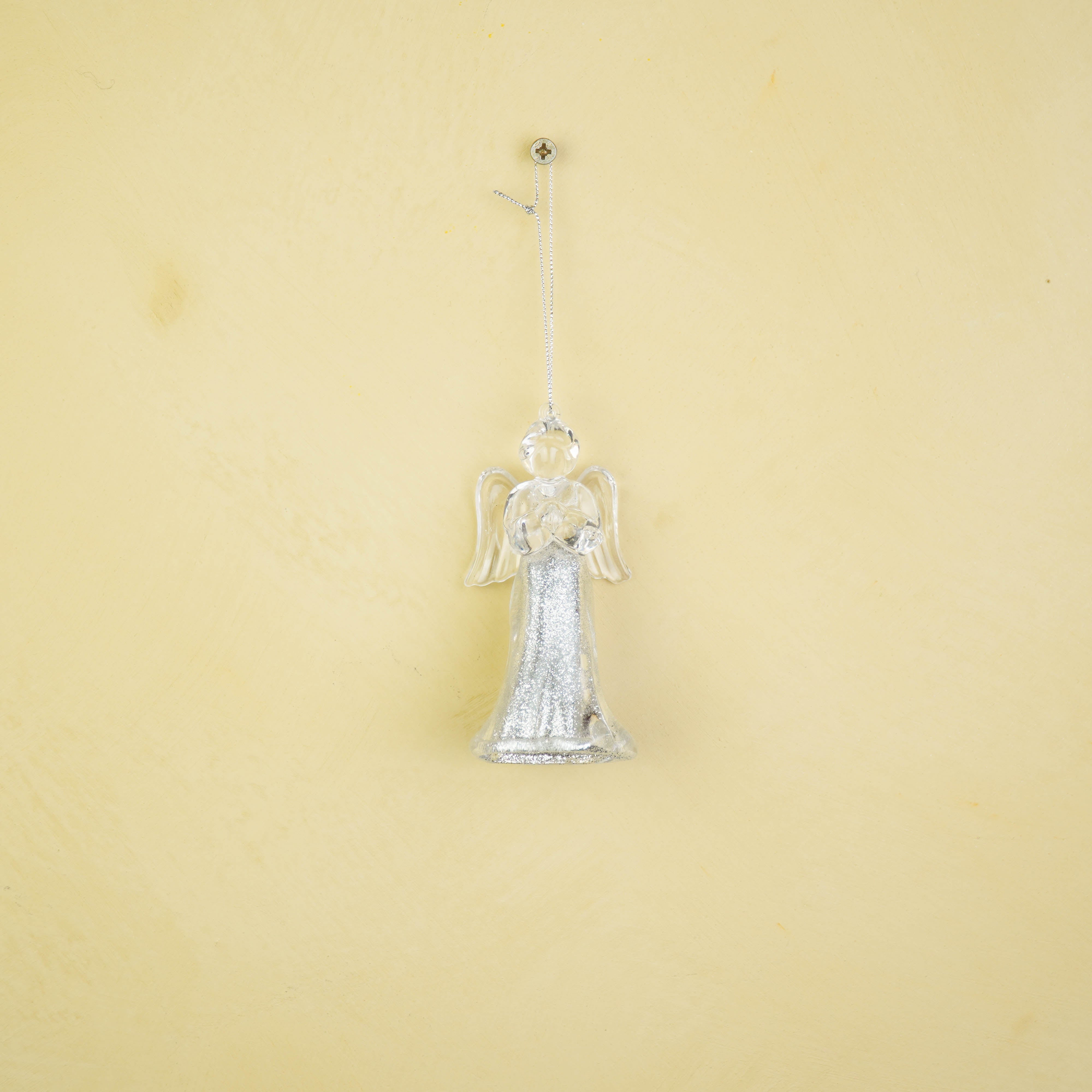 Kersthanger - Engel - Kunststof - Zilver - 6x5,5x11 cm