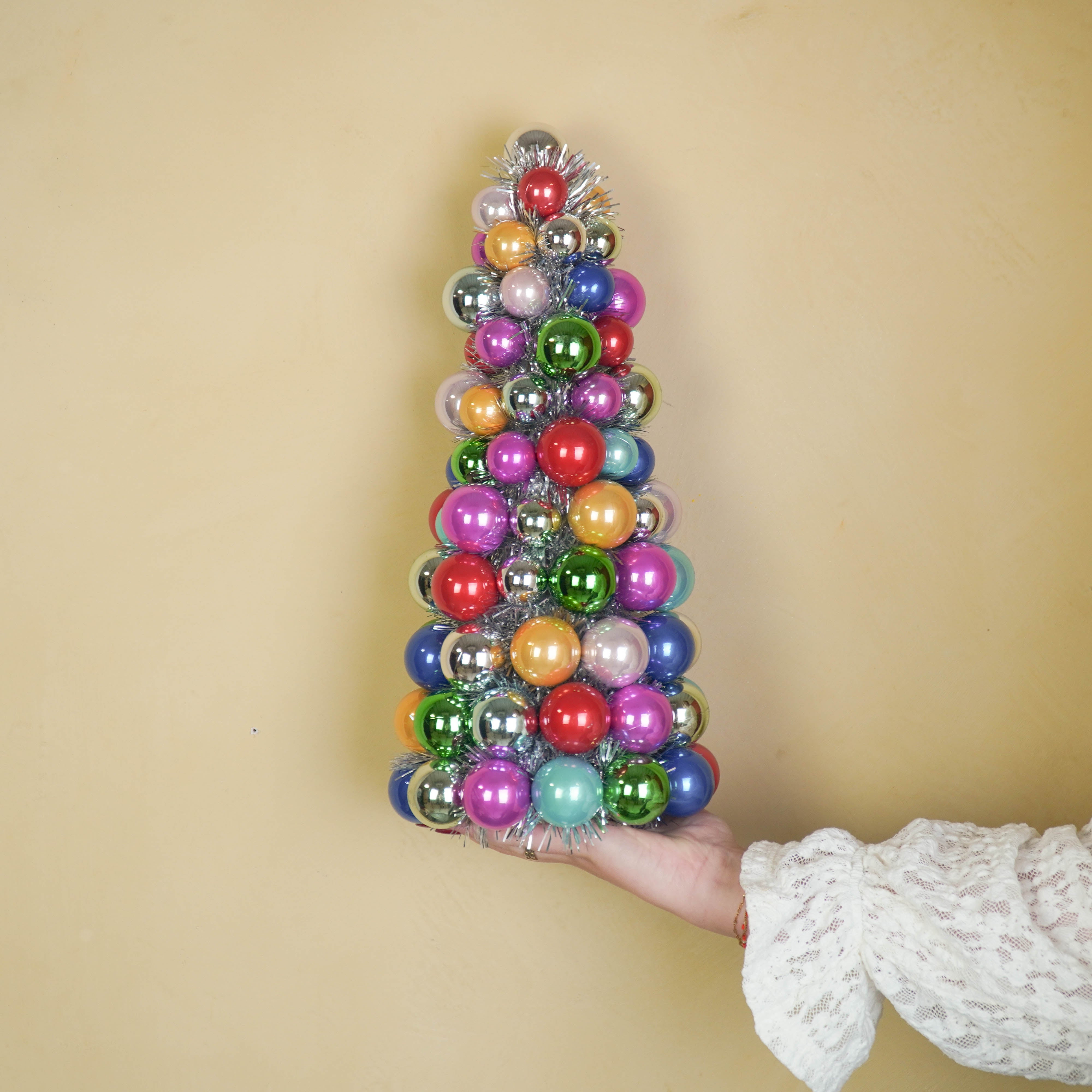 Kerst Decoratie - Kerstballen Kerstboom - Kunststof - Multicolour - 19x41 cm