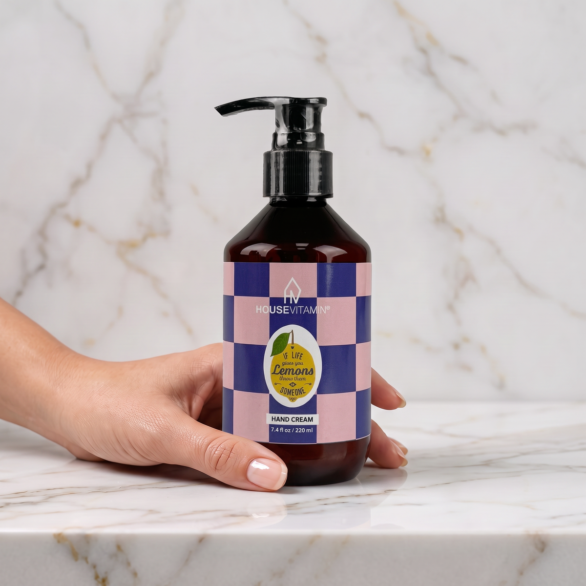 Handcrème - Vegan Handcrème Fles - Citroen/ Bergamot/ Basilicum - 150ml