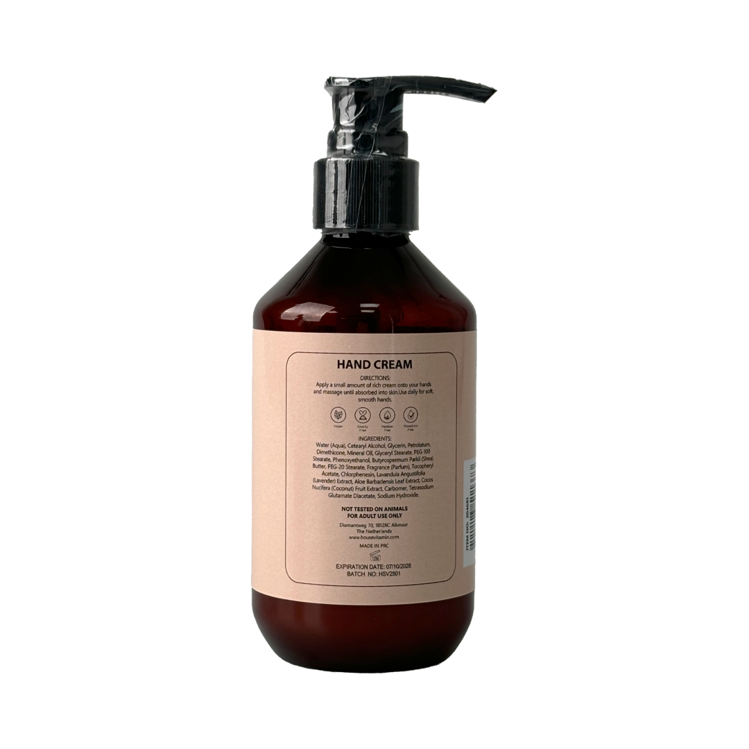Handcrème - Vegan Handcrème Fles - Amber - 150ml