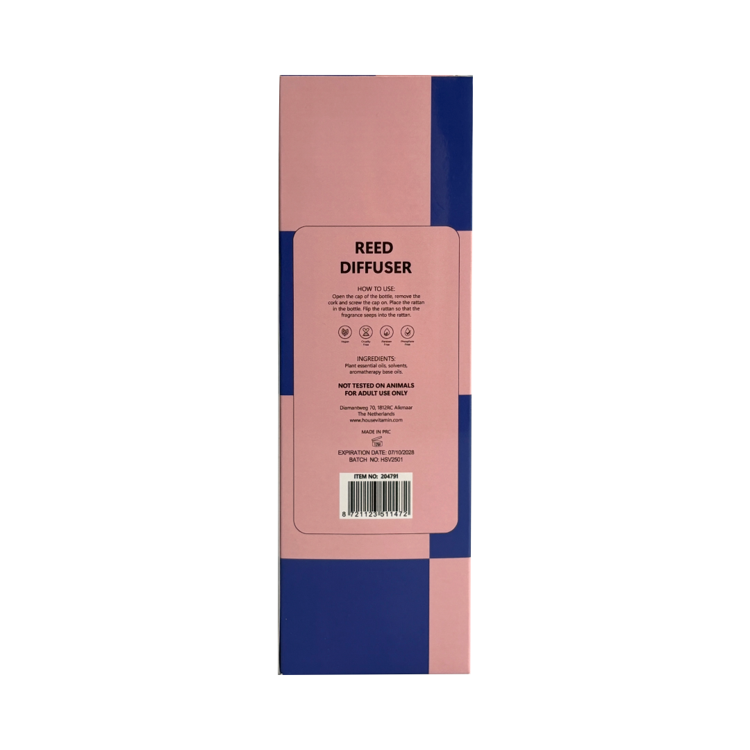 Reed Diffuser - Geurstokjes - Citroen / Bergamot / Basilicum - 100ml