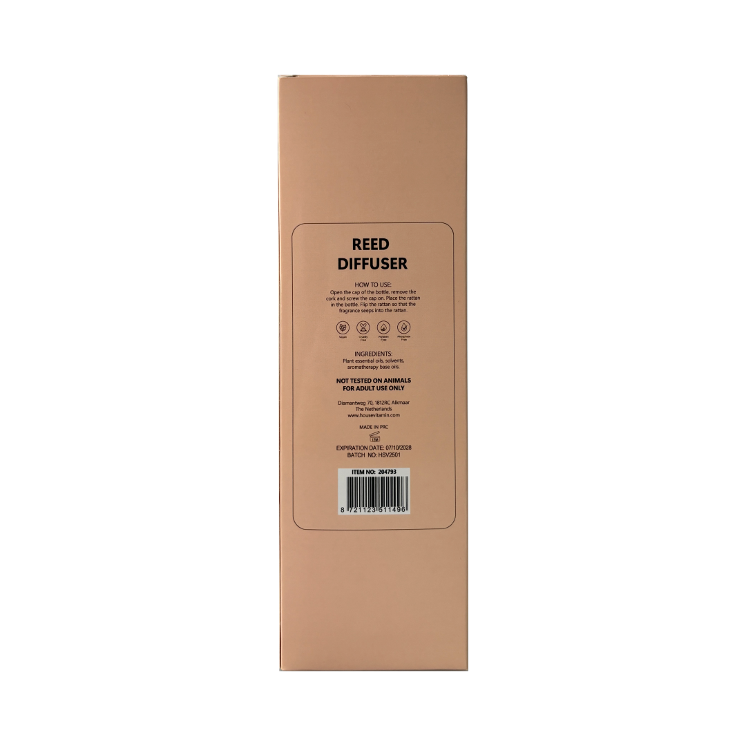 Reed Diffuser - Geurstokjes - Amber - 100ml