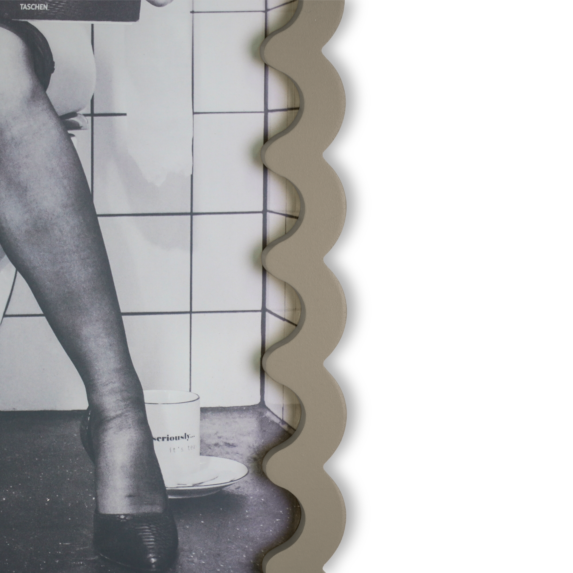 Fotolijst - Golvende Rand - MDF - Taupe - 24x33x1.5cm