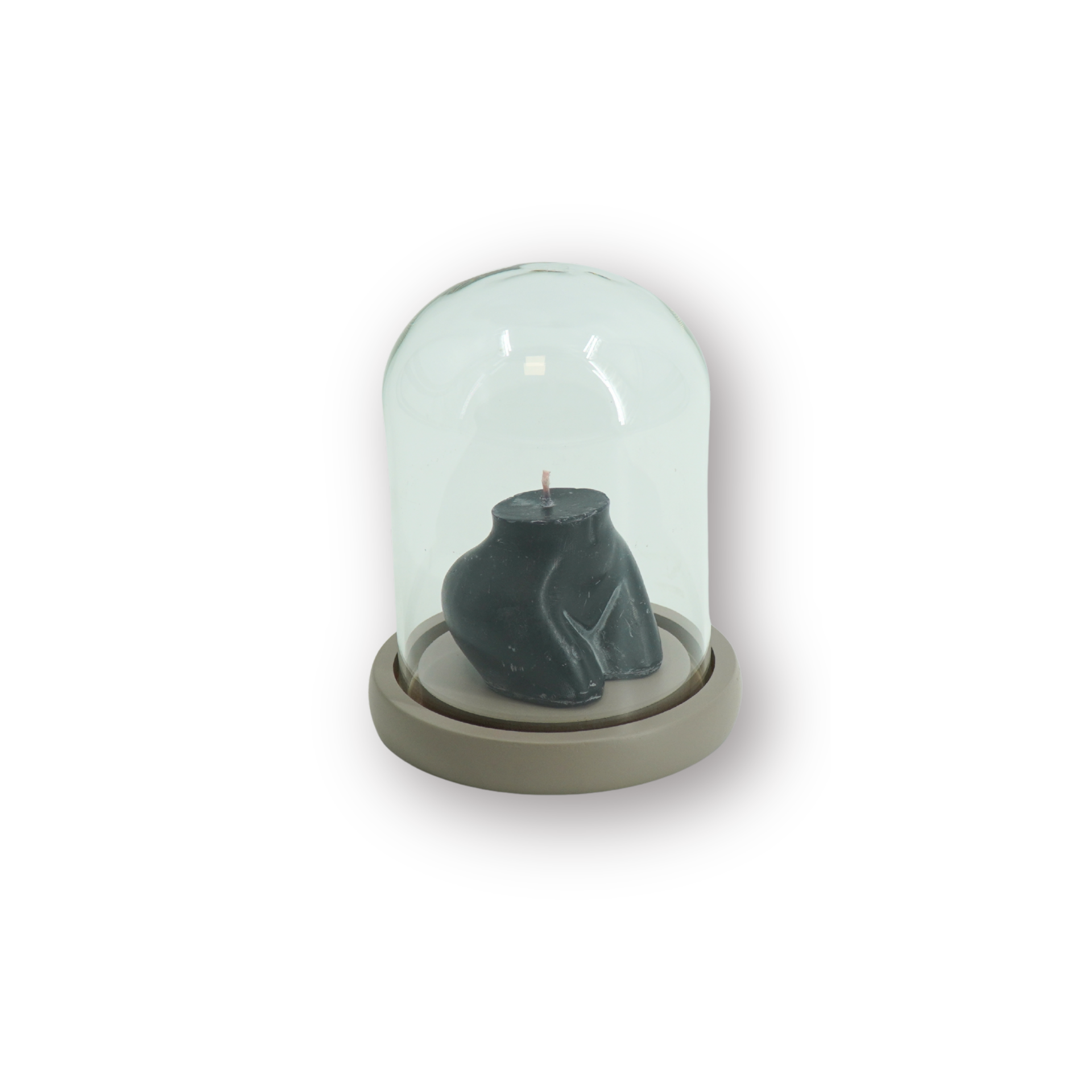 Stolp - Glas/Hout - Zand - 11x11x15 cm