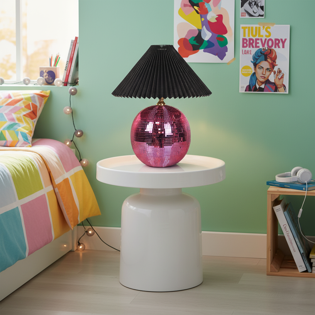 Bijzettafel - Pion - Wit - Metaal - 43x42cm