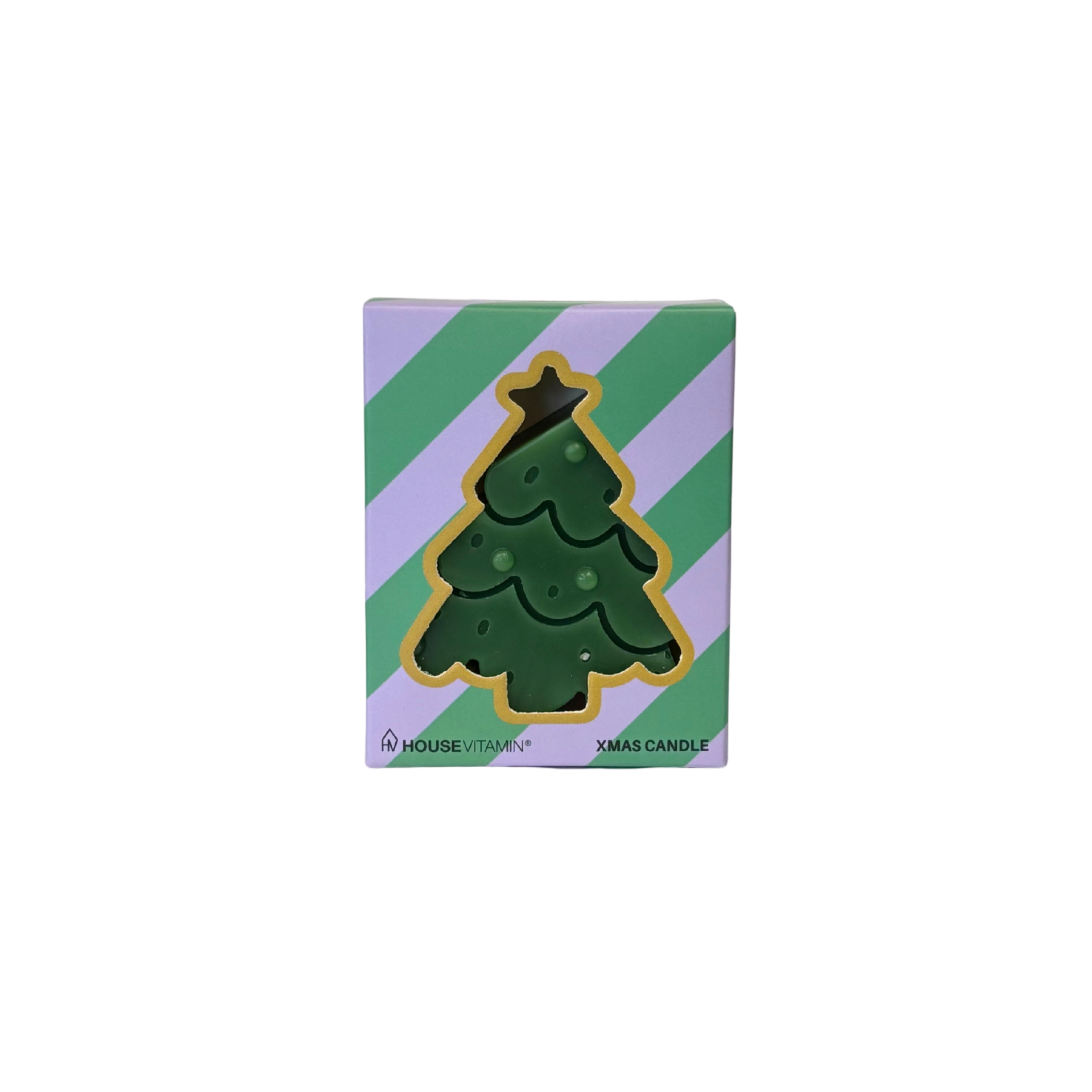Kaars - Kerstboom - Wax - Groen - 70gram