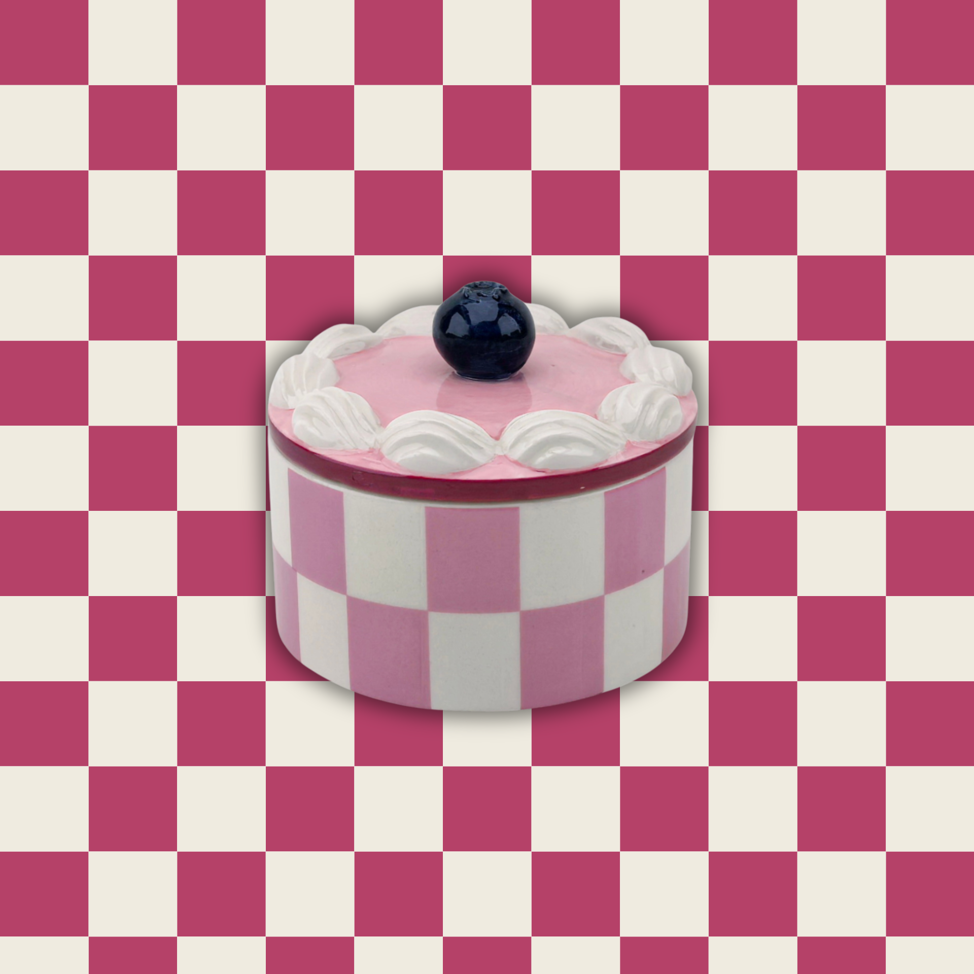Opbergpot - Tartelette Slagroom - Roze - Dolomite - 9x9x7,5cm