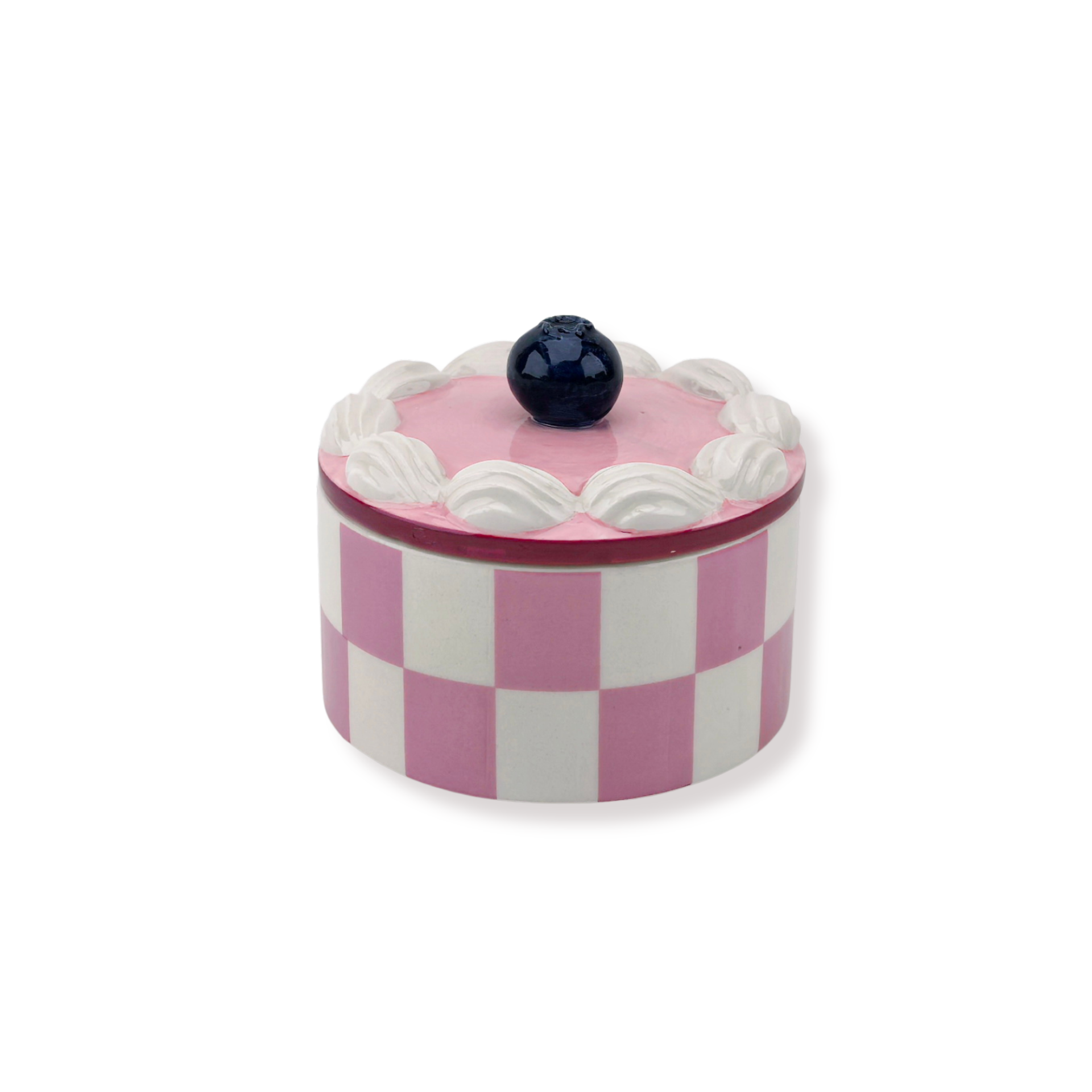 Opbergpot - Tartelette Slagroom - Roze - Dolomite - 9x9x7,5cm