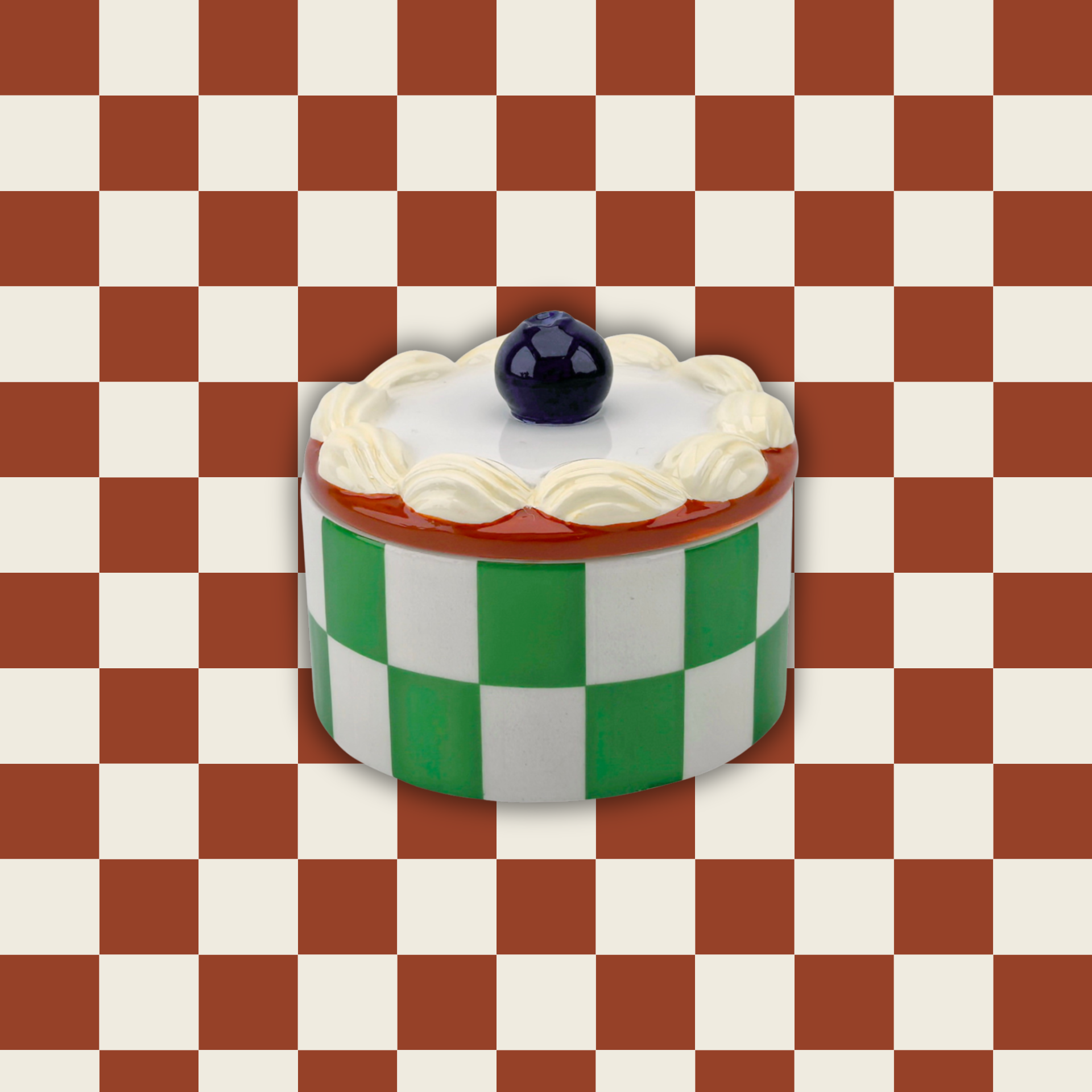 Opbergpot - Tartelette Slagroom - Groen - Dolomite - 9x9x7,5cm