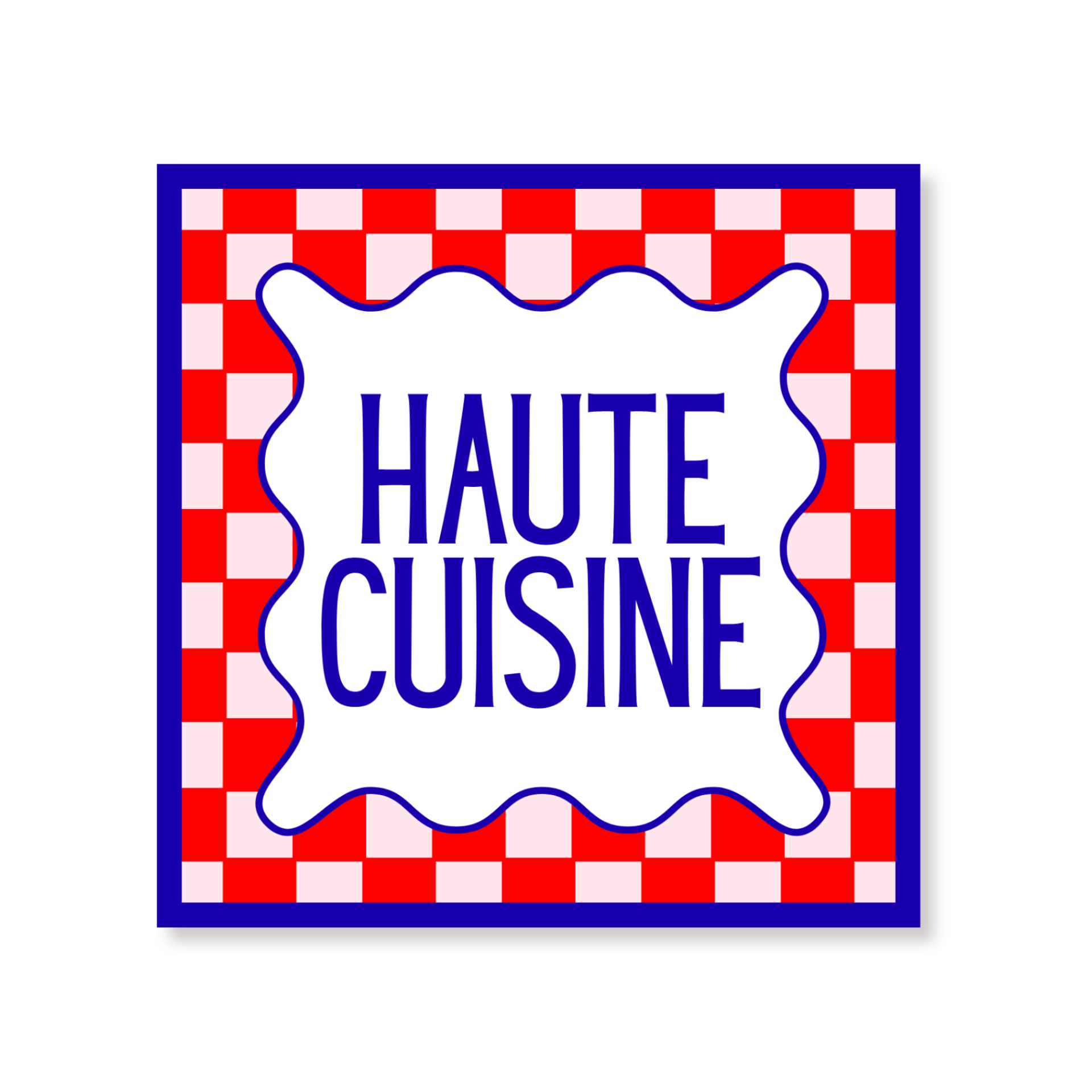 Papieren Servetten 33x33 cm – 3-Laags – FSC –Rood/Blauw/Lichtroze – 'Haute Cuisine' – 20 Stuks