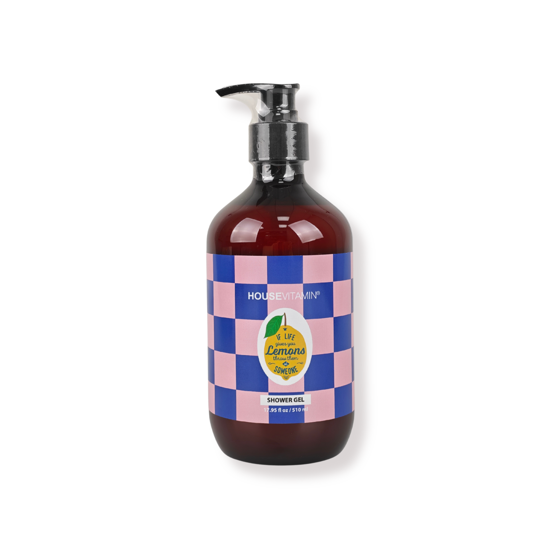 Shower Gel - Vegan Shower Gel Pump Bottle - Lemon | Bergamot | Basil - 510ml