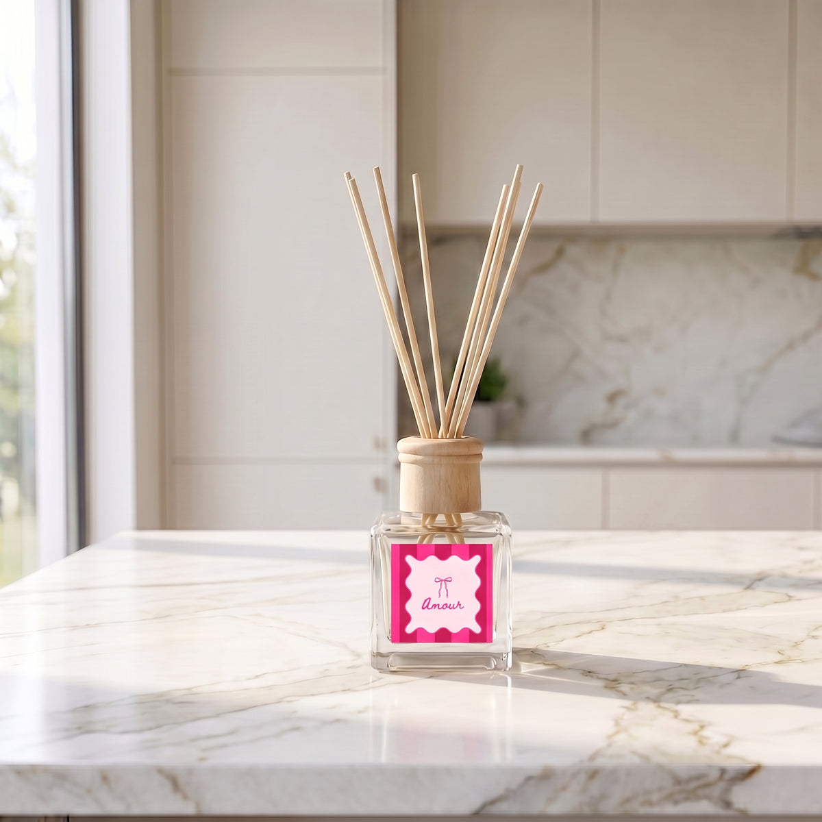 Set- Giftset voor Huis – Geurstokjes, Roomspray & Servetten – Zoete Geur