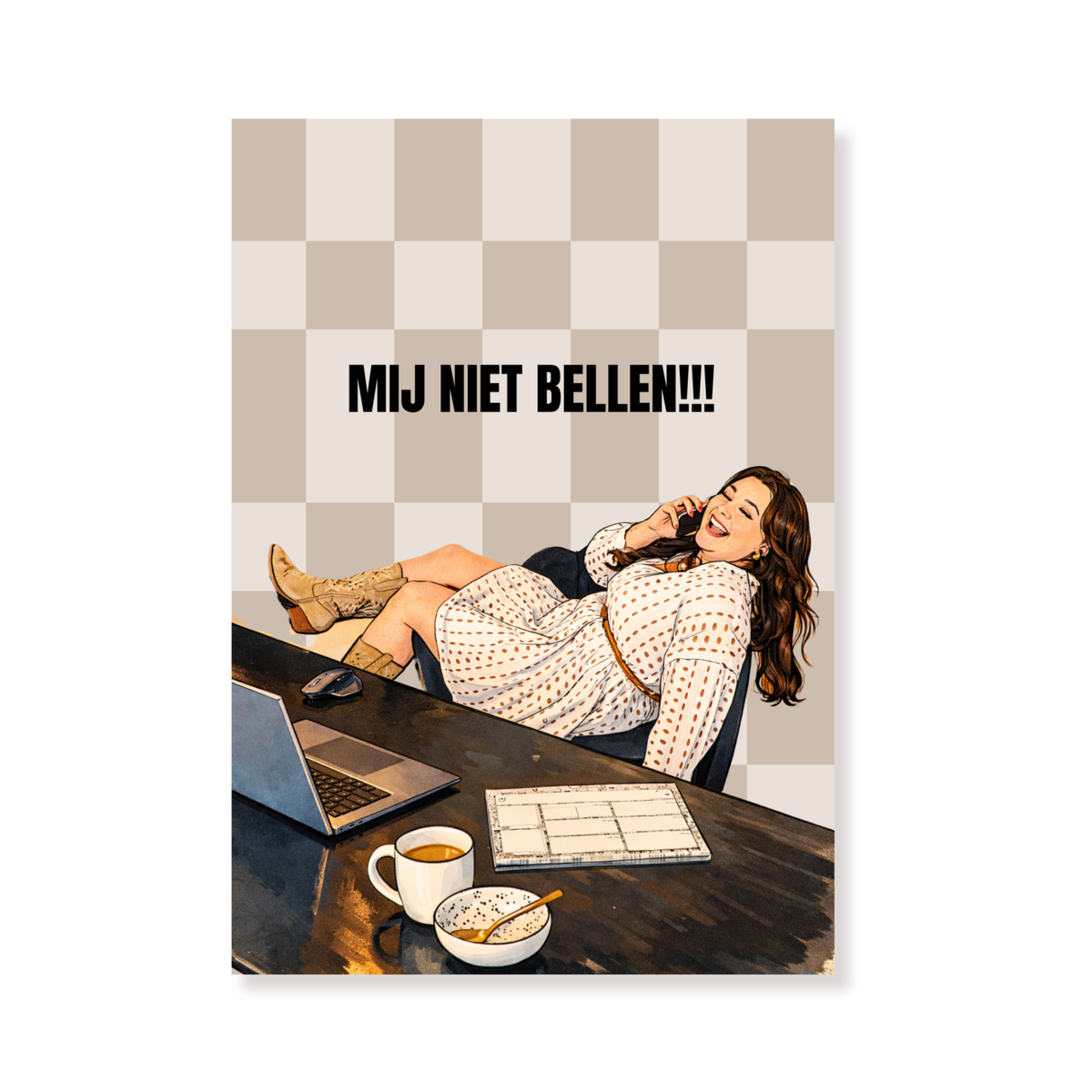 Ansichtkaart - Mij niet bellen - Paper - Set of 5 - A6