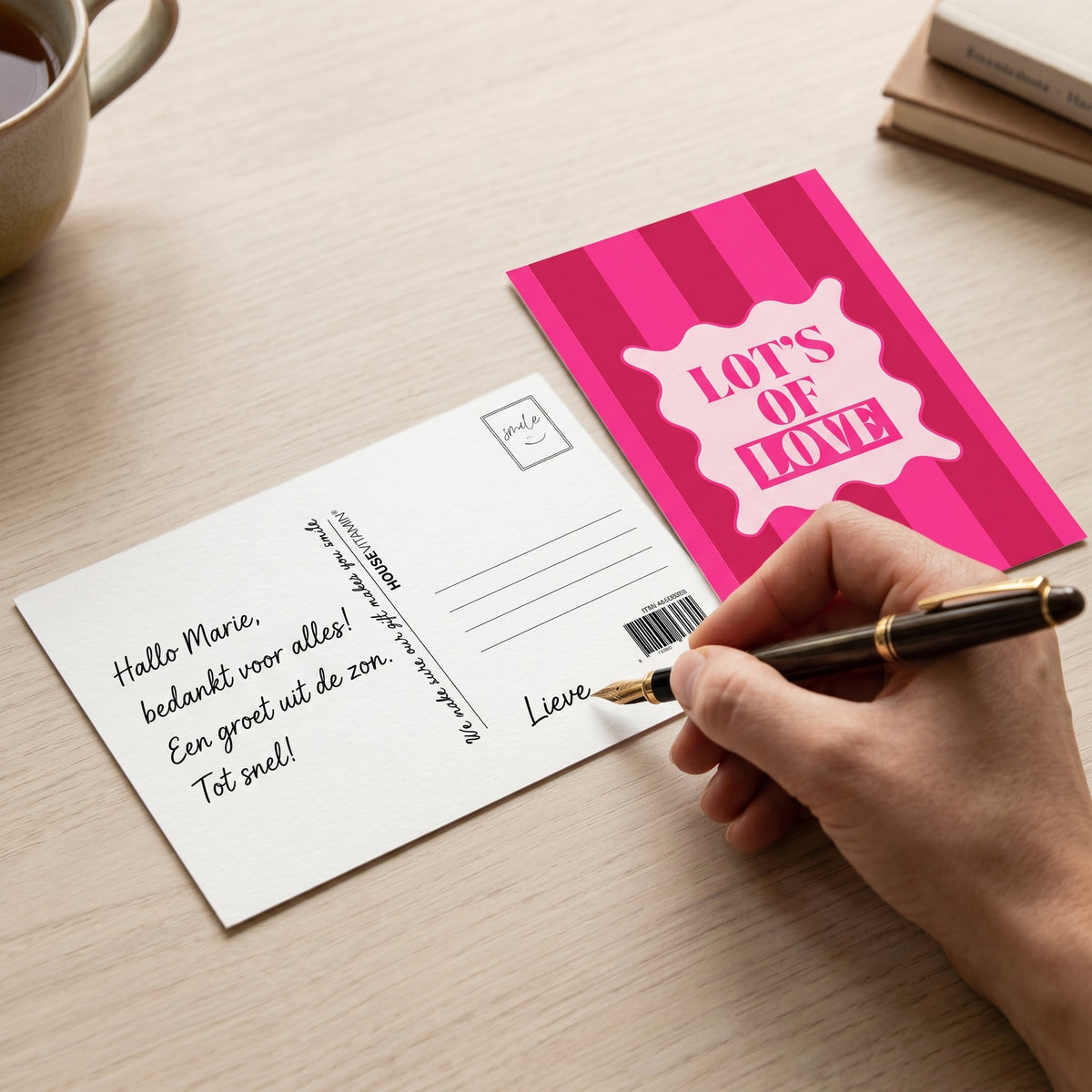 Ansichtkaart - Lots of Love - Papier - Set of 5 - A6