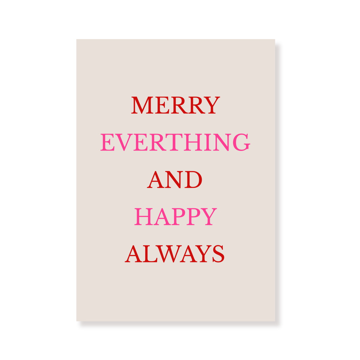 Ansichtkaart - Happy Always - Papier - Set of 5 - A6