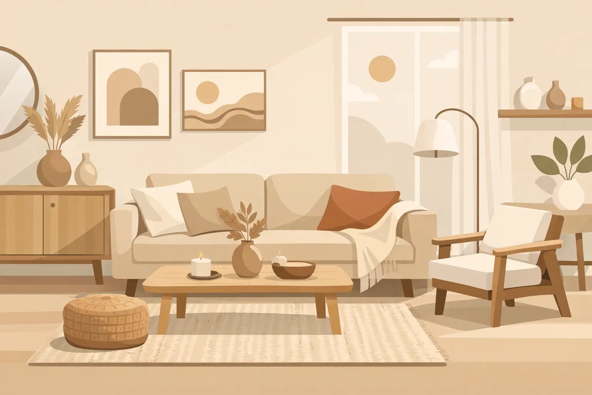 Welke woondecoratie past bij beige in huis?