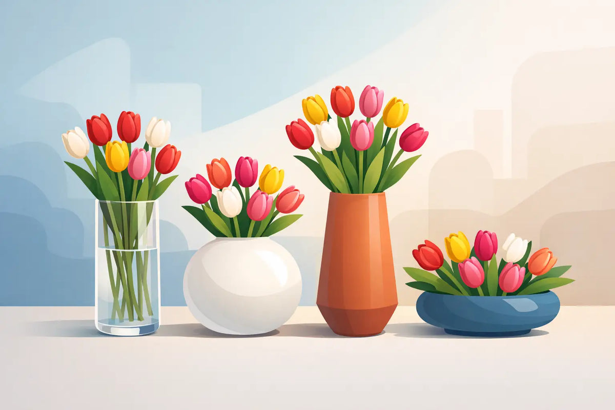 Welke vaas past bij tulpen? Kies de juiste vorm