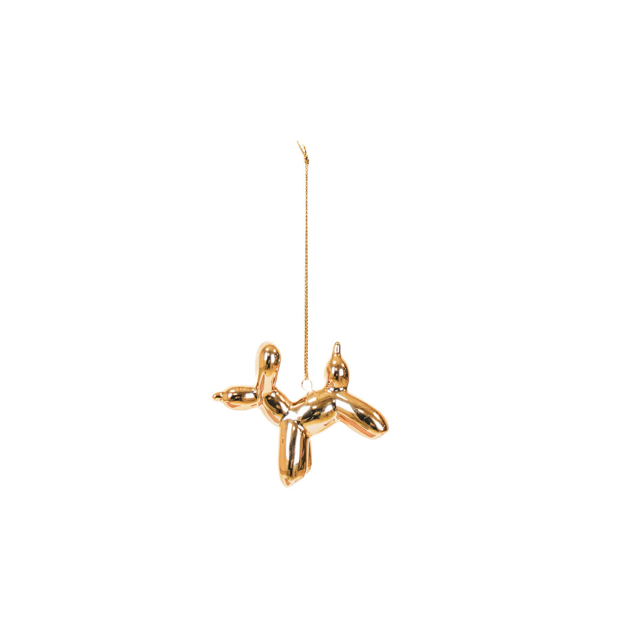Housevitamin Balloon Dog Christmas bauble - 6.5x3x6cm - Gold