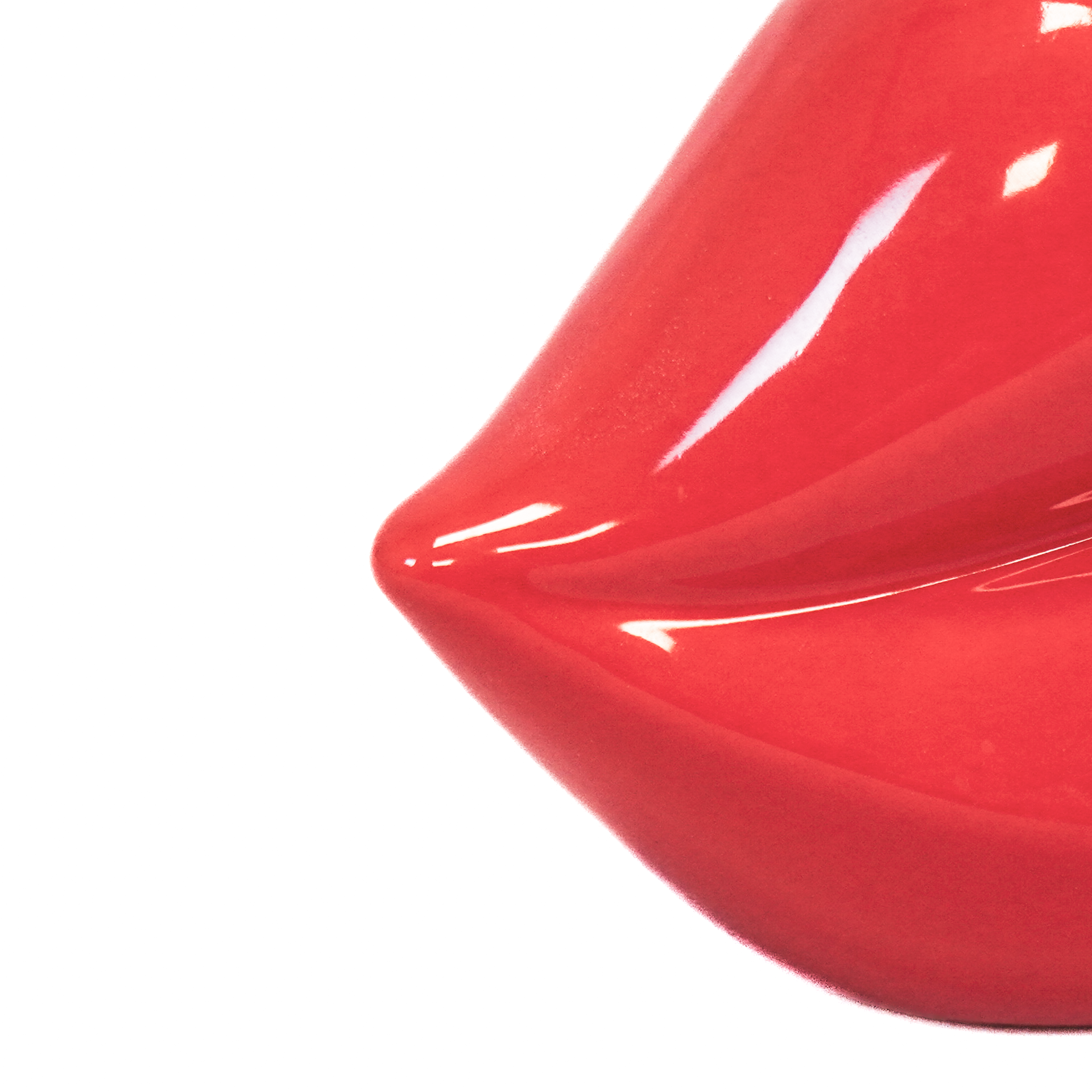 Pot - Lip - Keramiek - Rood - 15,5x6,5x7,5cm