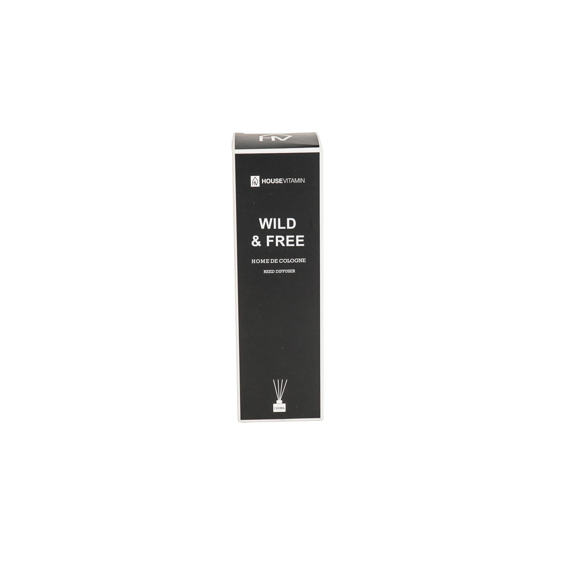 Geurstokjes - 100 ml - Wild and free - 7 x 7 x 14 cm