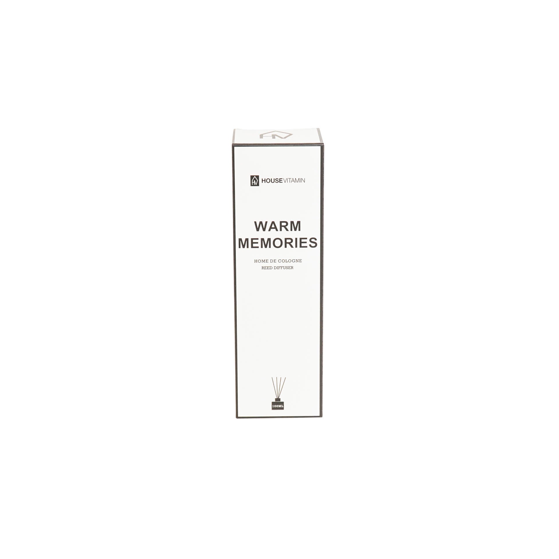 Geurstokjes - 100 ml - Warm memories - 7 x 7 x20 cm