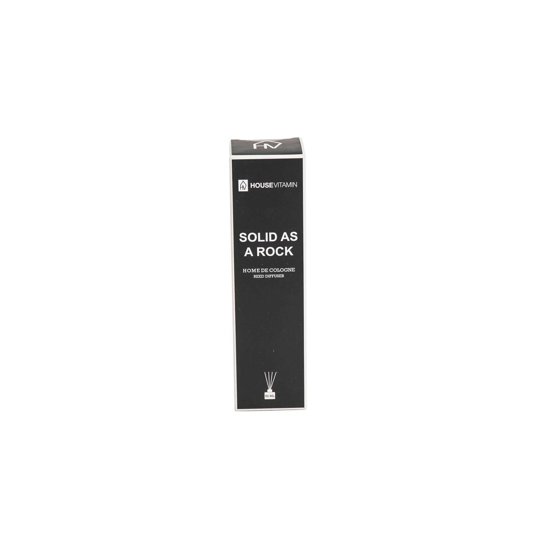 Geurstokjes - 50 ml - Solid as a rock- 6x6x20cm