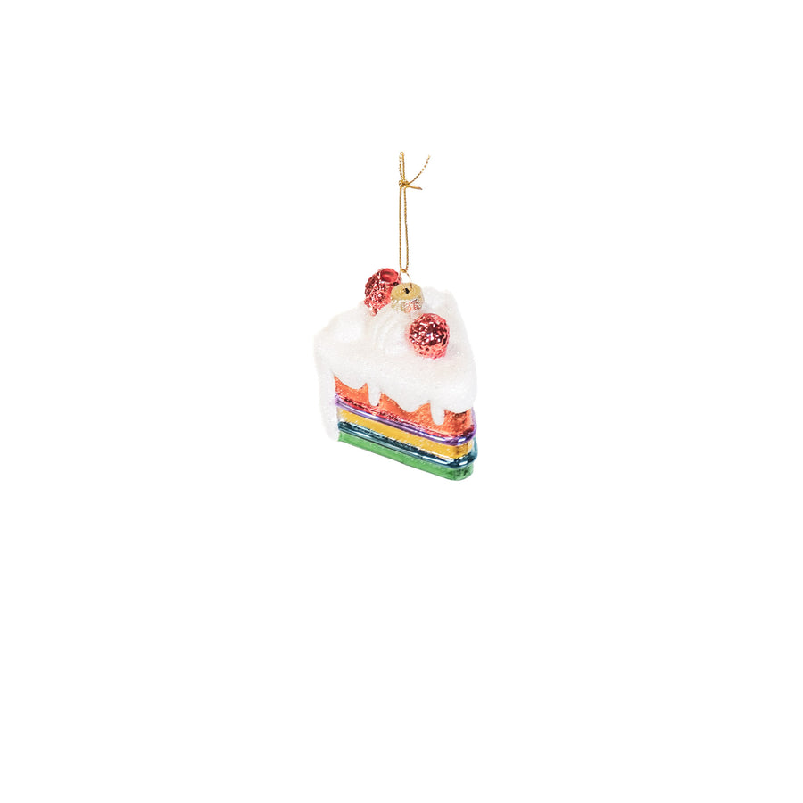 Christmas ornament - Cake - Glass - 7.5x6.5x7.5cm