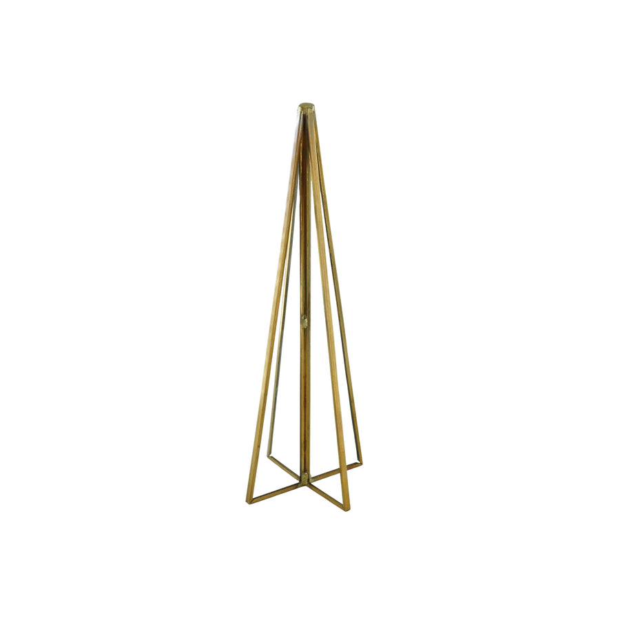 Christmas tree - Glass/Metal - Gold - 5.5x20cm