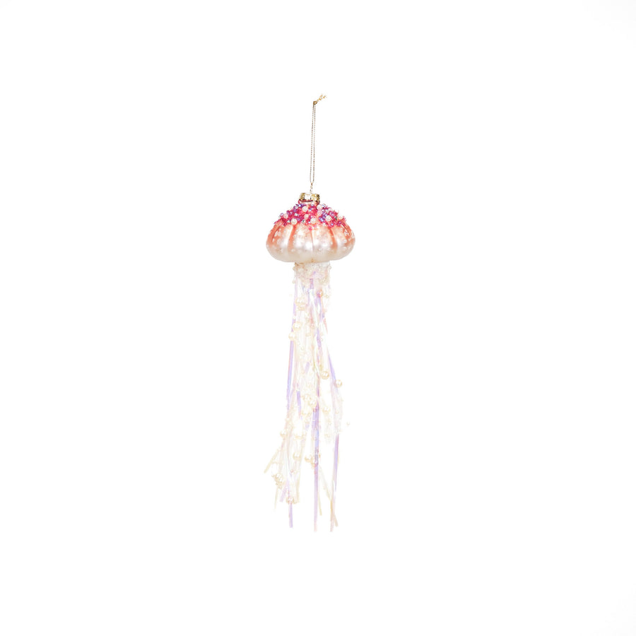 Christmas decoration - Christmas bauble - Jellyfish - Glass - Coloured - 7x25cm