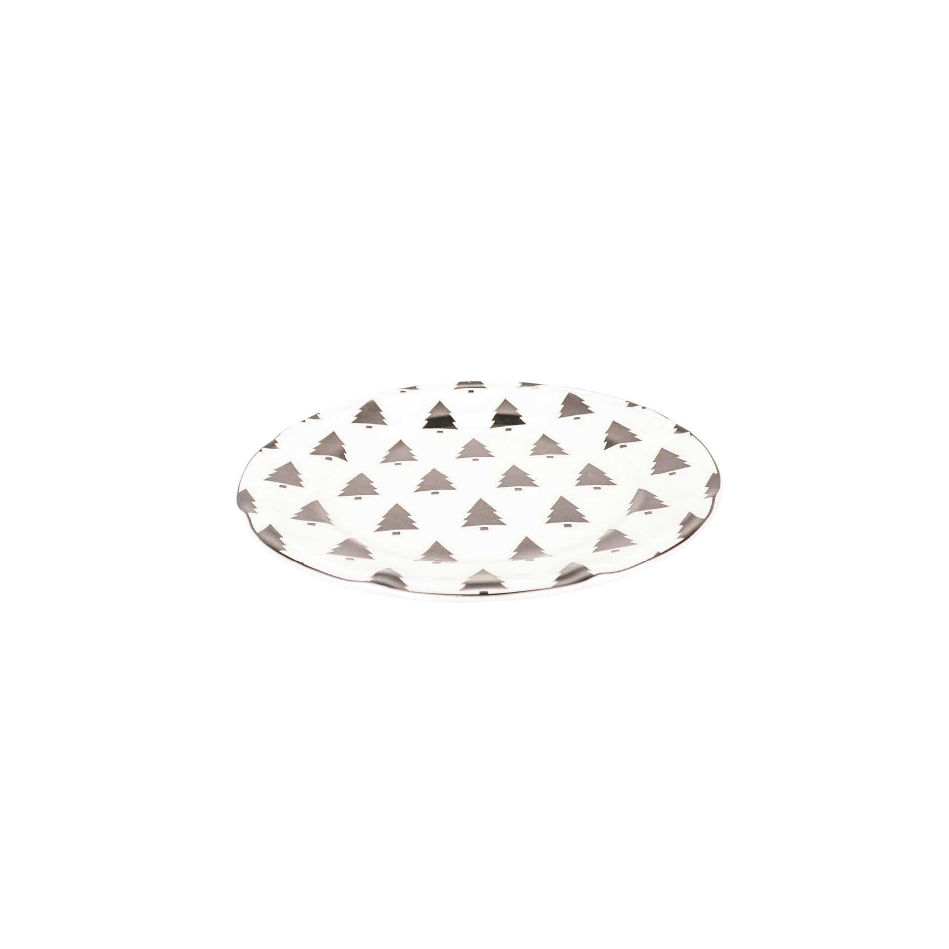 Bord - Kerstbomen - Newbone China - 19,5x19,5x1,2cm