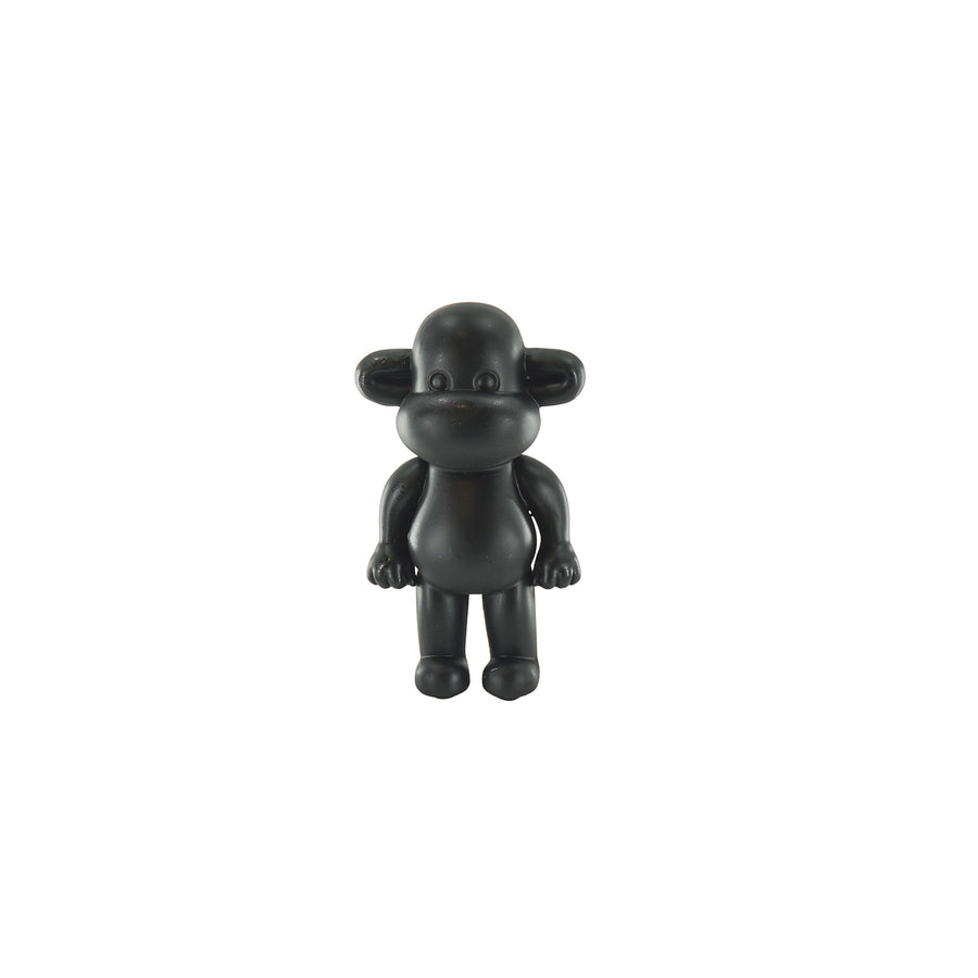 Ornament - Aap Beeld 'The Legend' - Polyresin - Zwart - 11x7x19cm