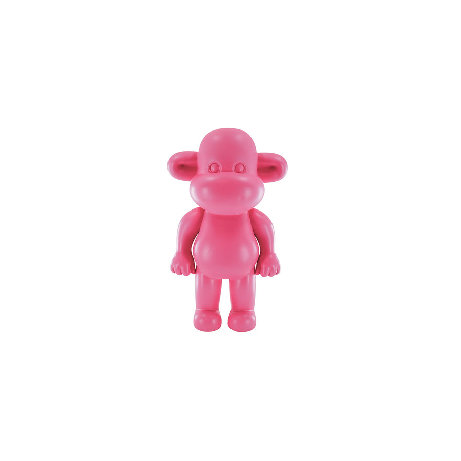 Ornament - Apenbeeld 'The Legend' - Polyresin - Roze - 11x7x19cm