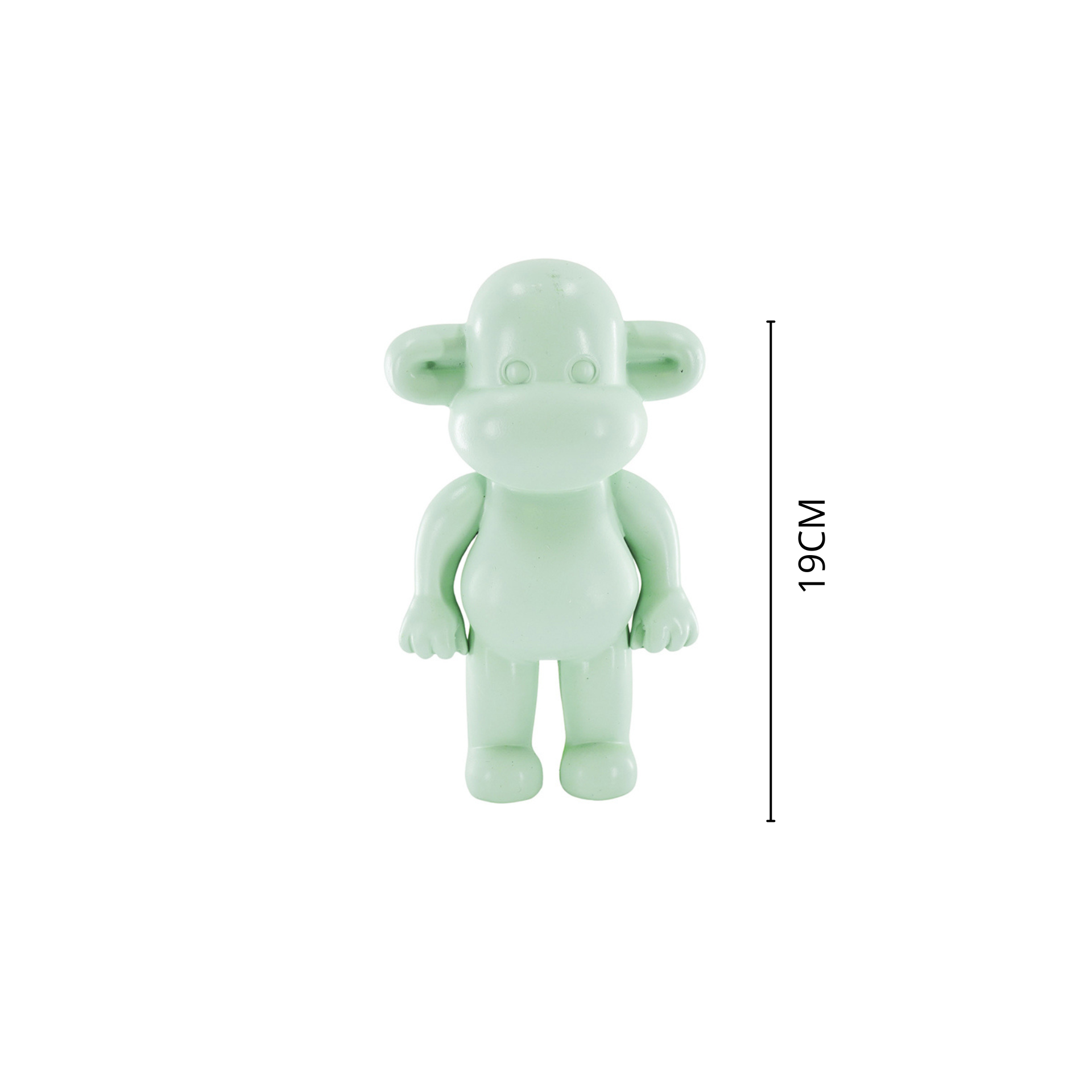 Ornament - Aap Beeld 'The Legend' - Polyresin - Mintgroen - 11x7x19cm